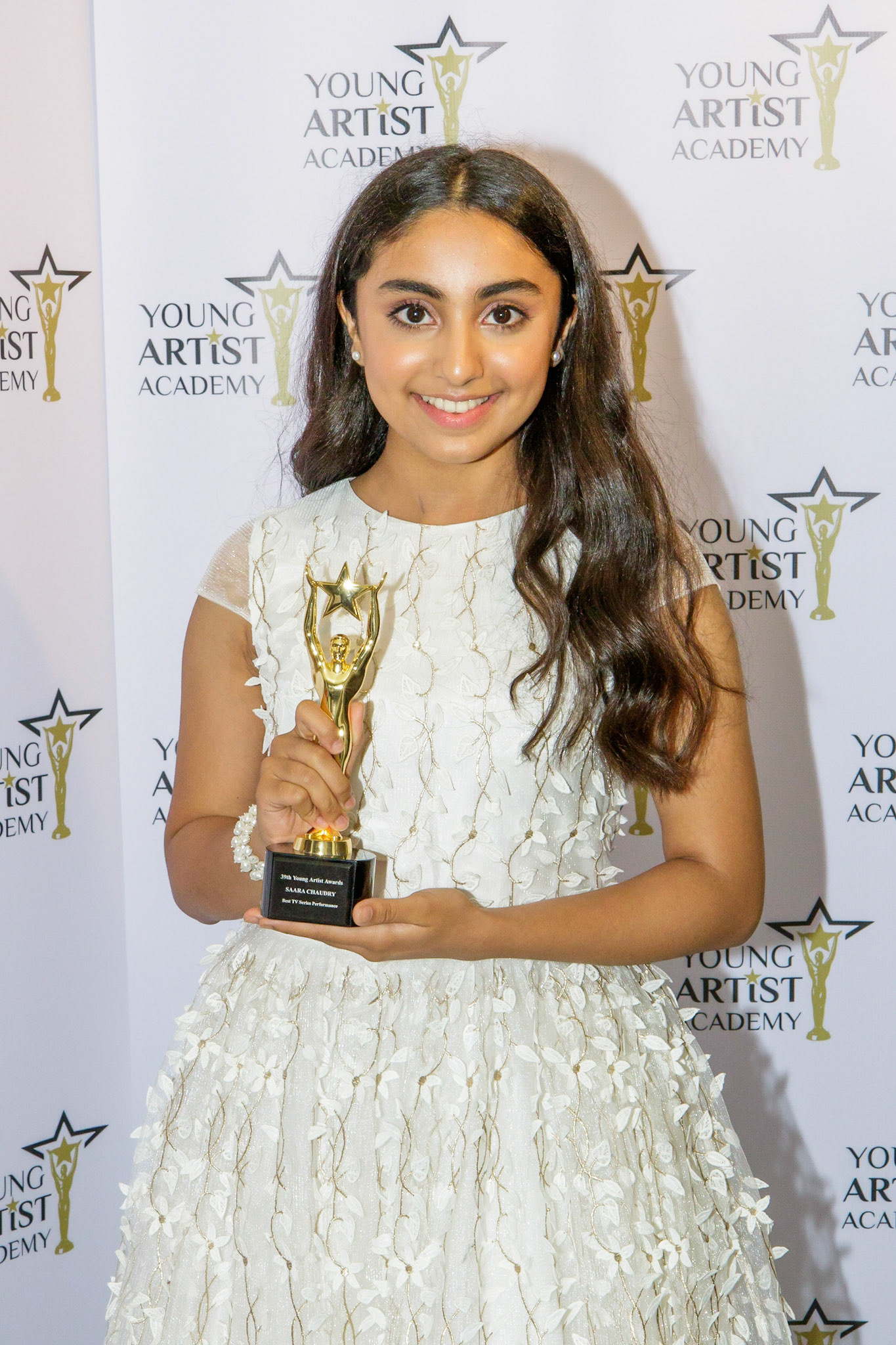 SAARA CHAUDRY won for Best Supporting Actress in TV series performance at the 39th Young Artists Academy Awards in Los Angeles, California on July 14, 2018