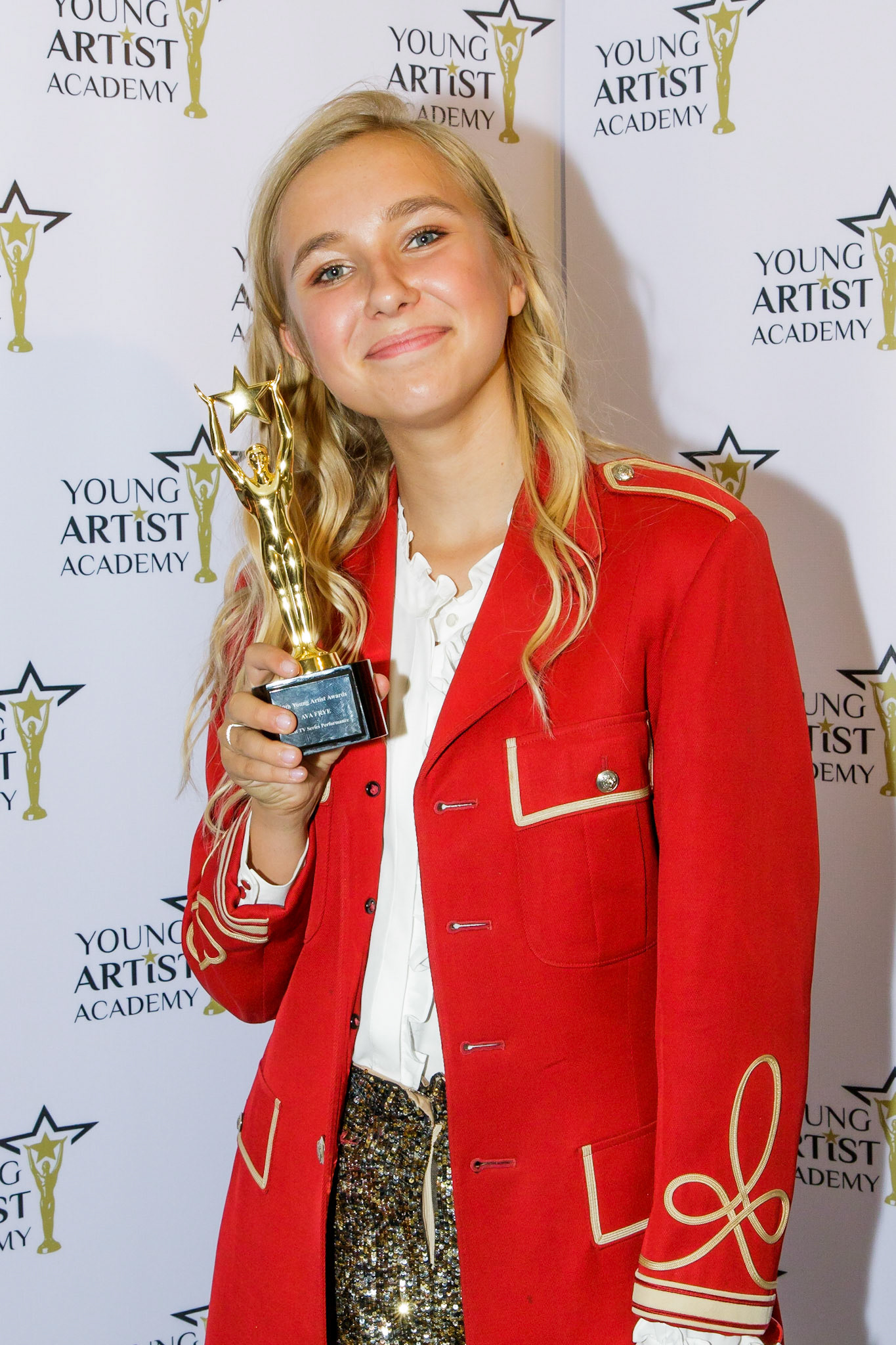 AVA FRYE  won for Best Youth Actress  in TV Series Performance  at the 39th Young Artists Academy Awards in Los Angeles, California on July 14, 2018