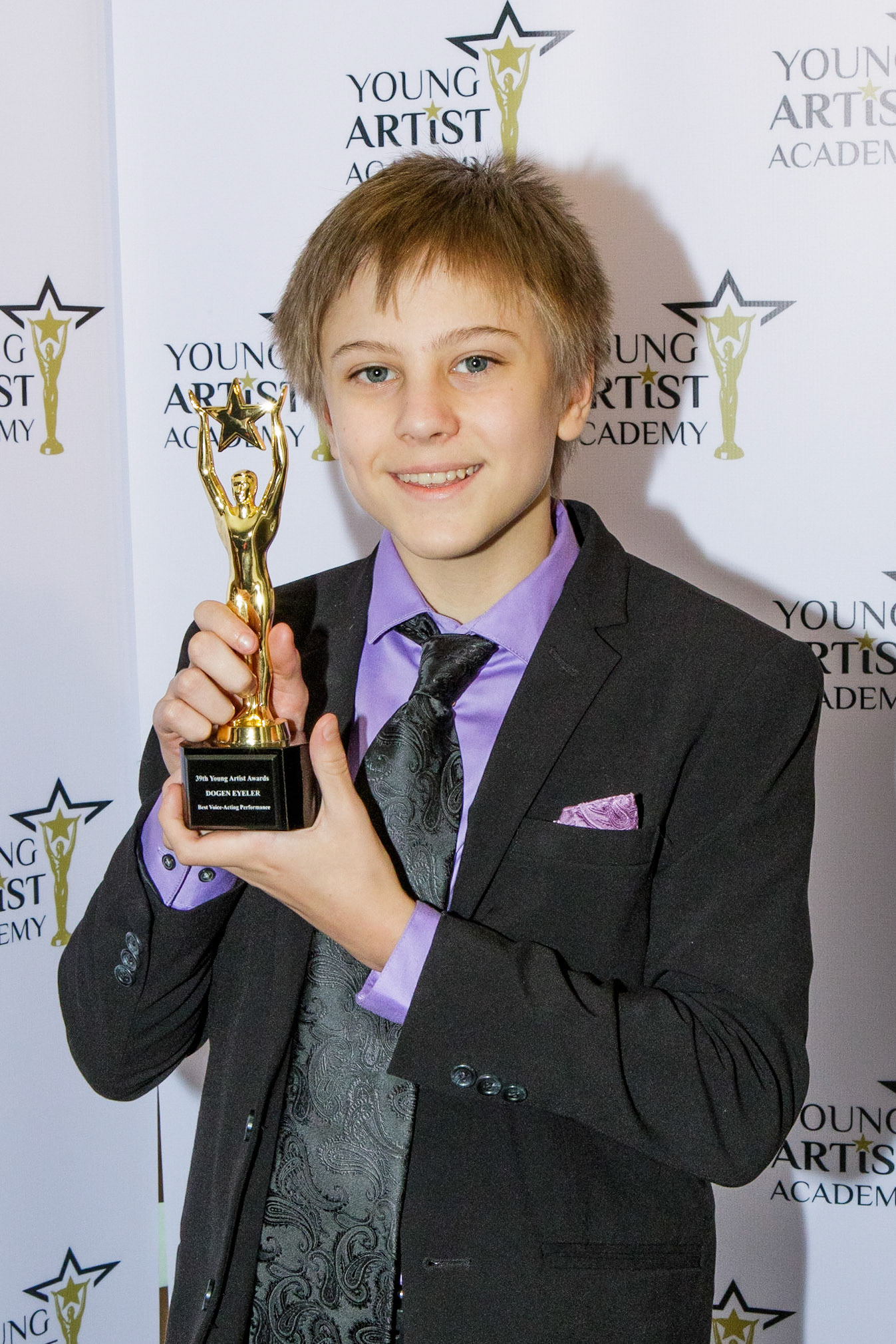 DOGEN EYELER won for Best Voice-Acting Performance  at the 39th Young Artists Academy Awards in Los Angeles, California on July 14, 2018