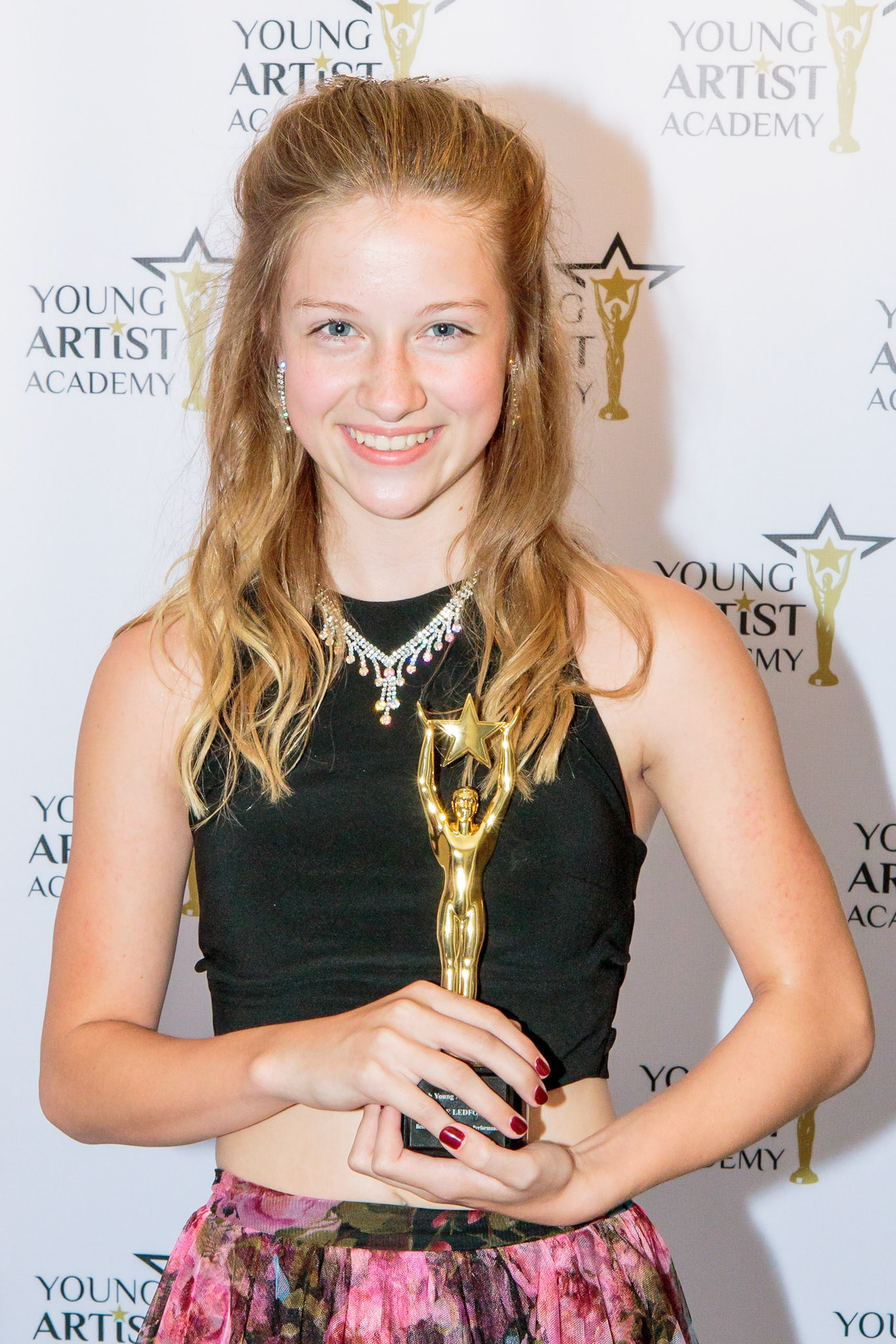 JOLIE LEDFORD  won for Best Young Actress in Digital Film/ Series Performance at the 39th Young Artists Academy Awards in Los Angeles, California on July 14, 2018