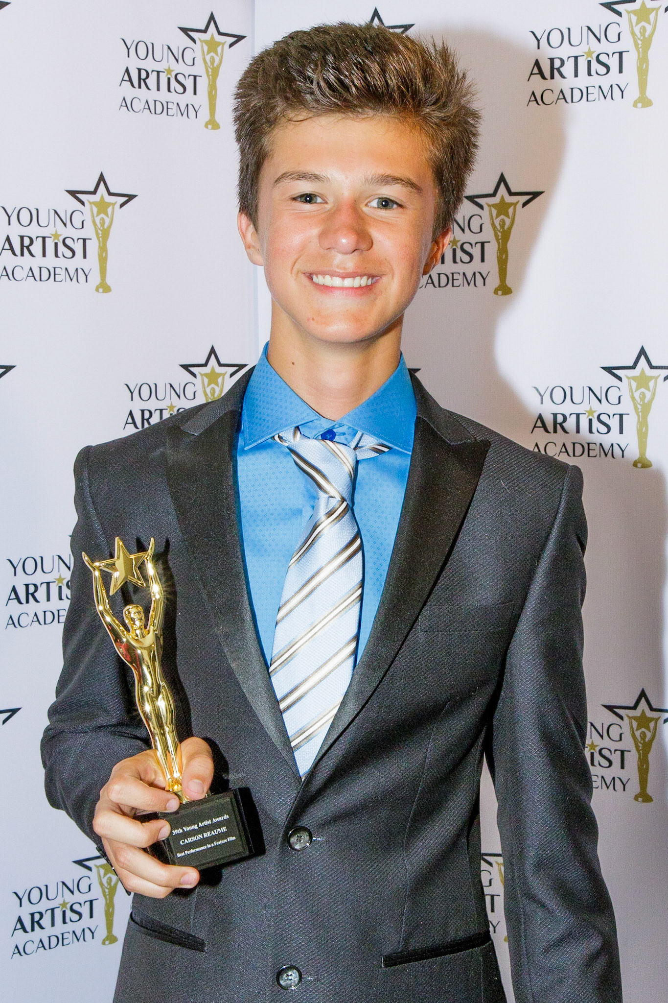 CARSON REAUME  won for Best Performance in a Feature Film  at the 39th Young Artists Academy Awards in Los Angeles, California on July 14, 2018
