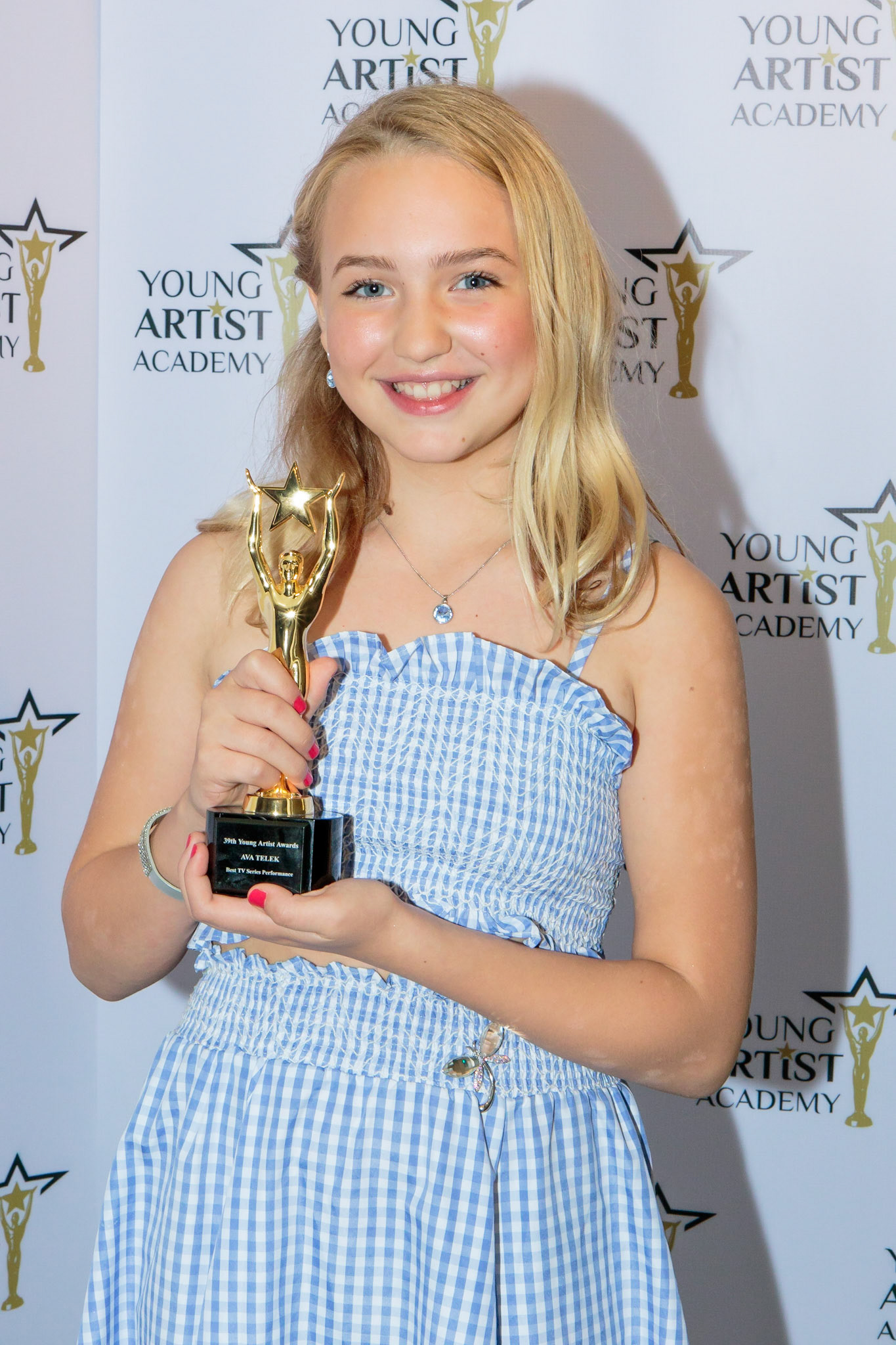 AVA TELEK  won for Best TV Series Performance at the 39th Young Artists Academy Awards in Los Angeles, California on July 14, 2018
