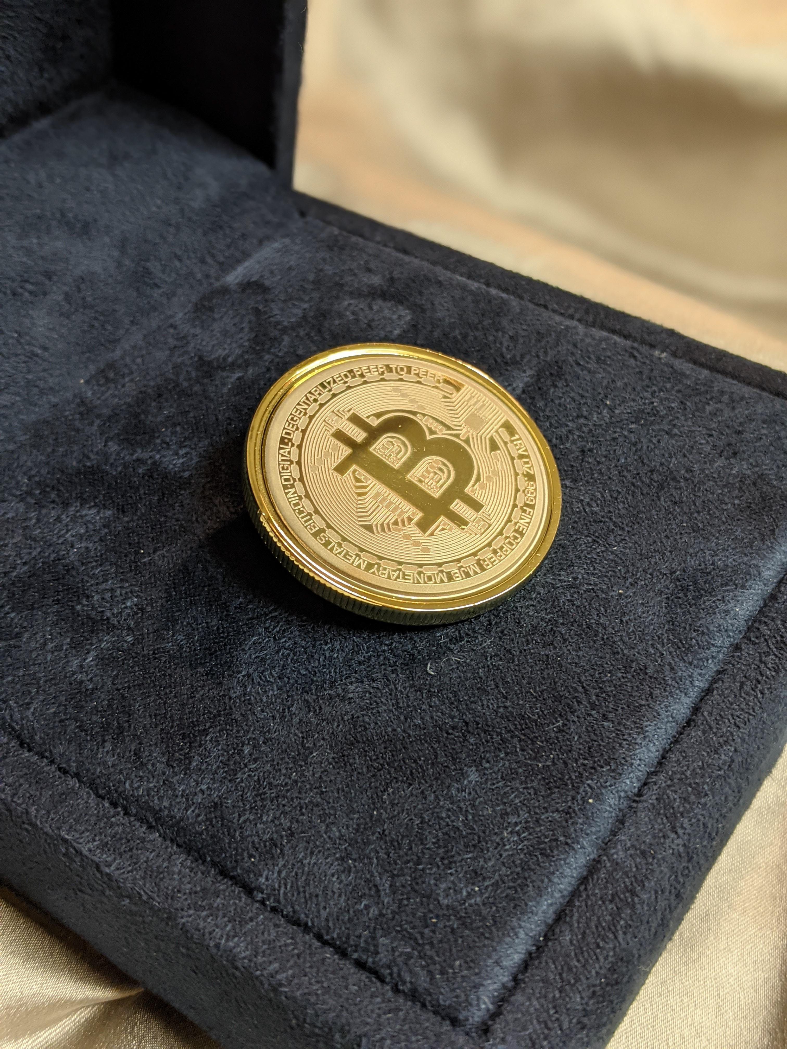 Mirror Brass Bitcoin (35x3mm). Please contact me if you would like to purchase!