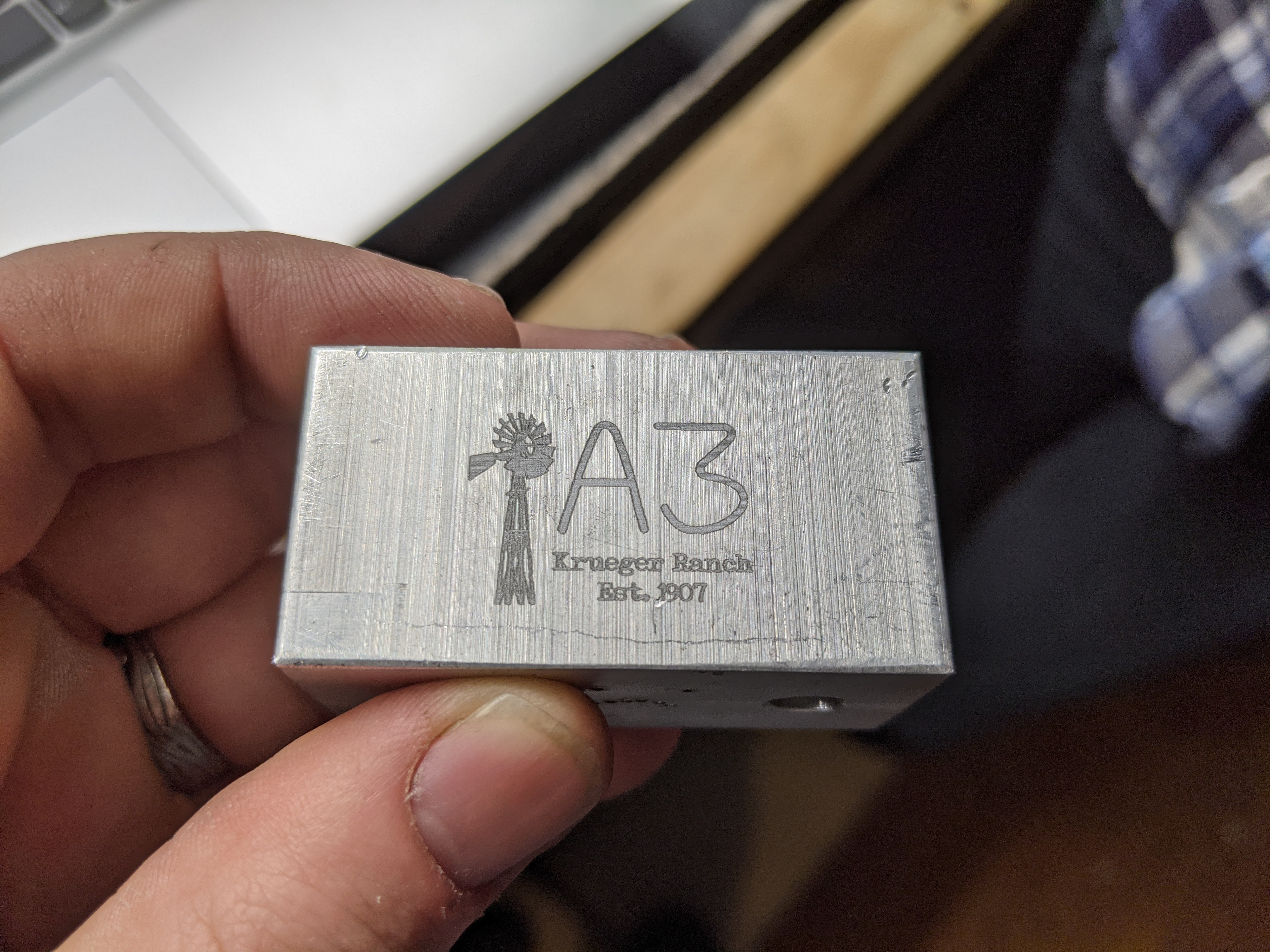 Ranch brand engraving