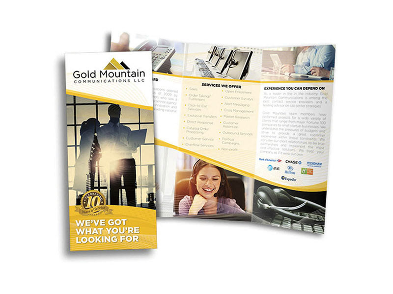 Gold Mountain Communications - Brochure Design