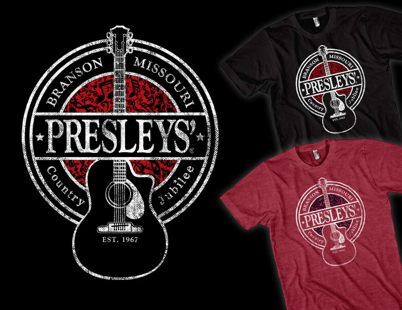 Presley’s Guitar Seal - Shirt Design