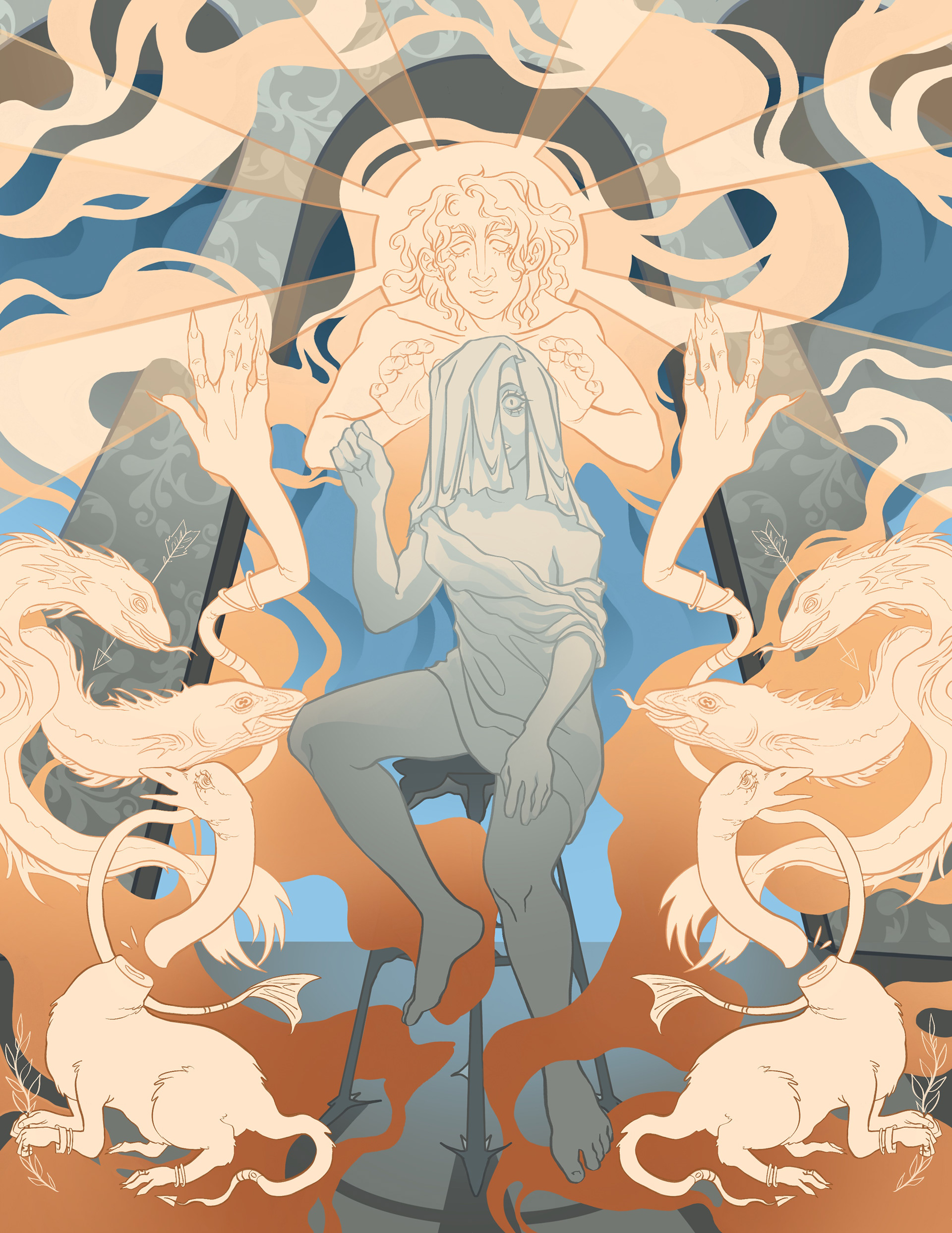 "Pythia" Procreate, 2023