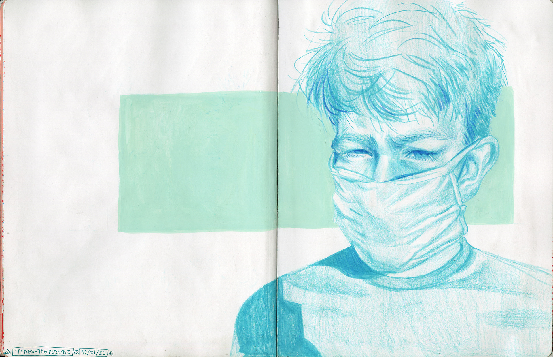 10/21/2020 Study of Henry in Prismacolor colored pencils