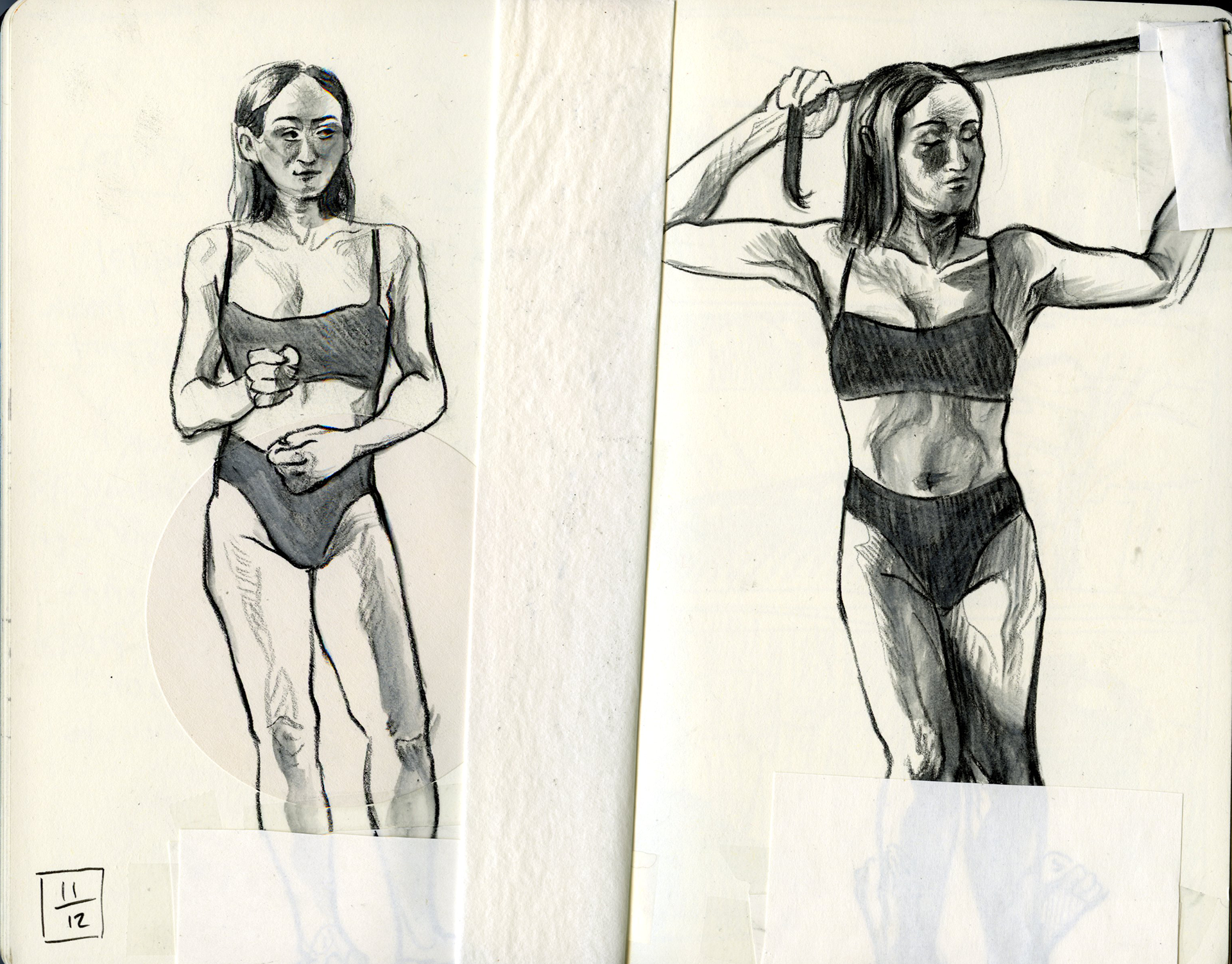 Sketchbook Figures Watercolor Pencil