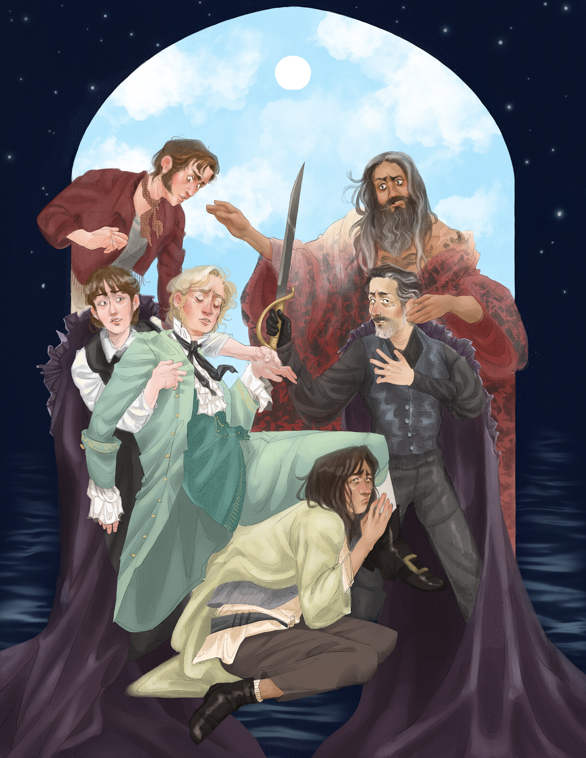 "Descent from the Cross" Procreate, 2021
