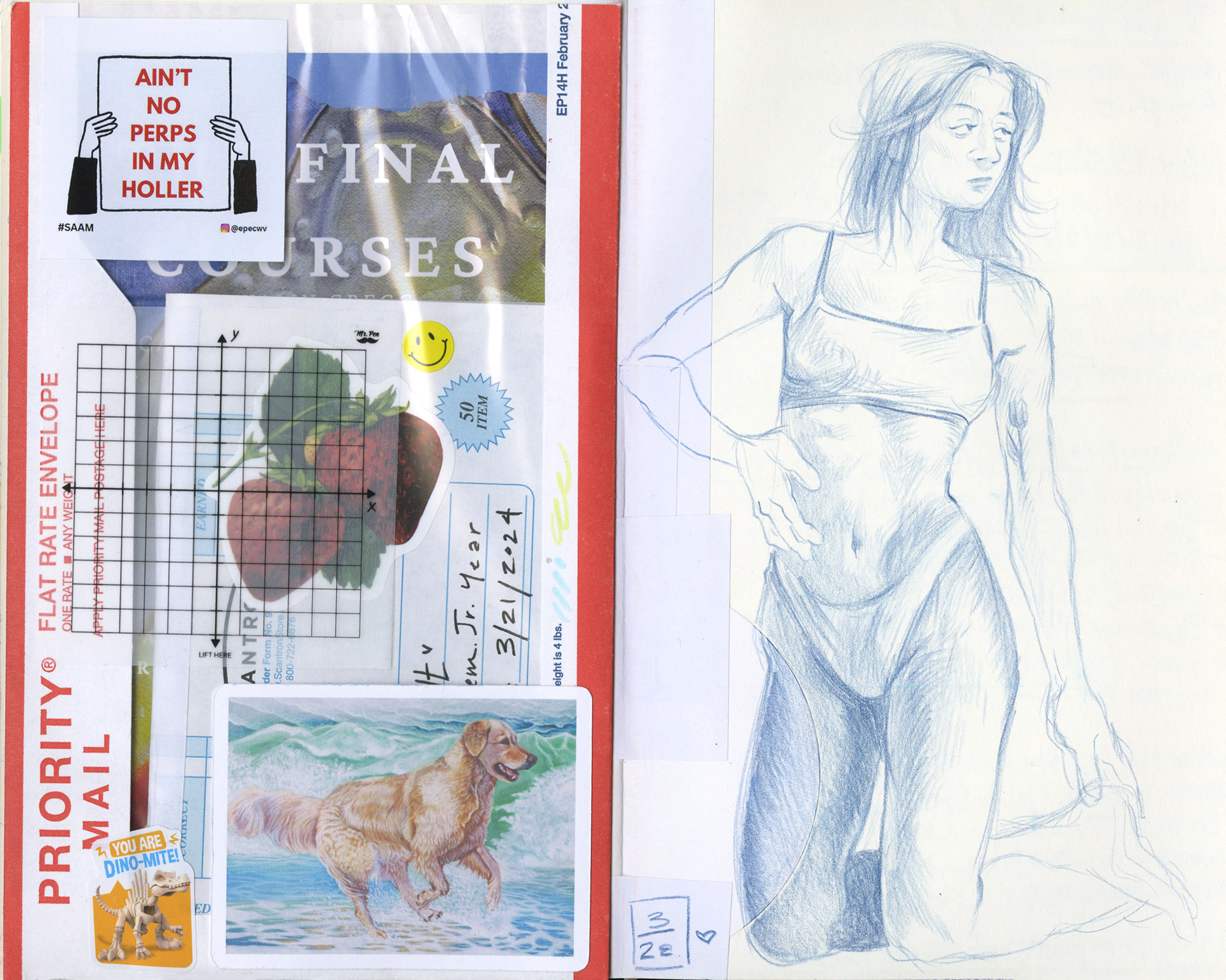 3/28/2024 Prismacolor color pencil study