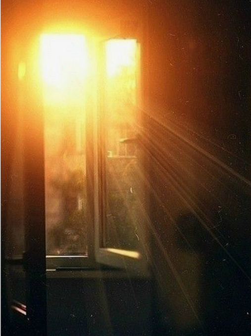 A lovely reference for the feeling of bright line shining.