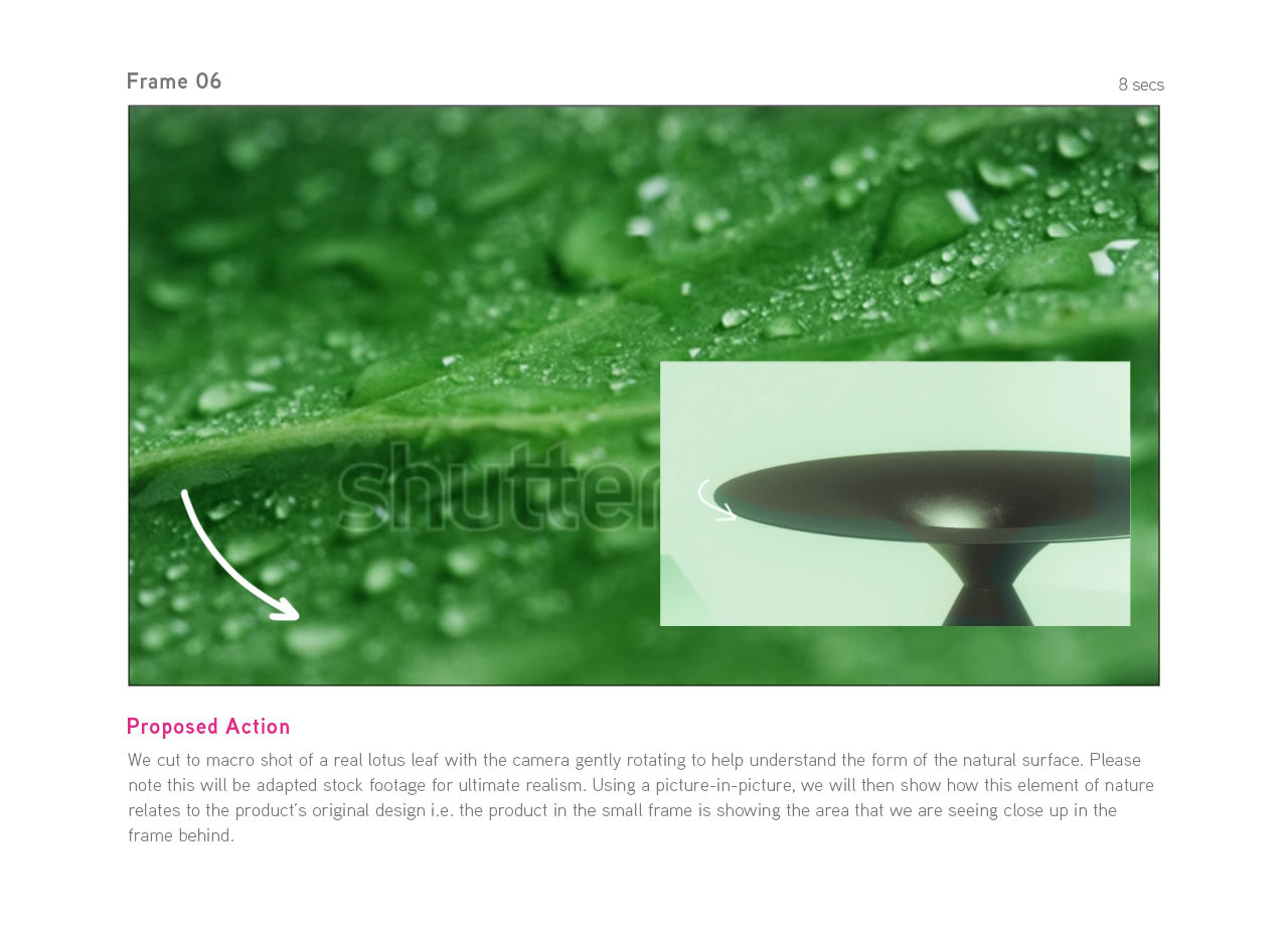 Our proposed stock footage can viewed here: https://www.shutterstock.com/video/clip-22421110-macro-shot-green-leaves-drops-dew-water