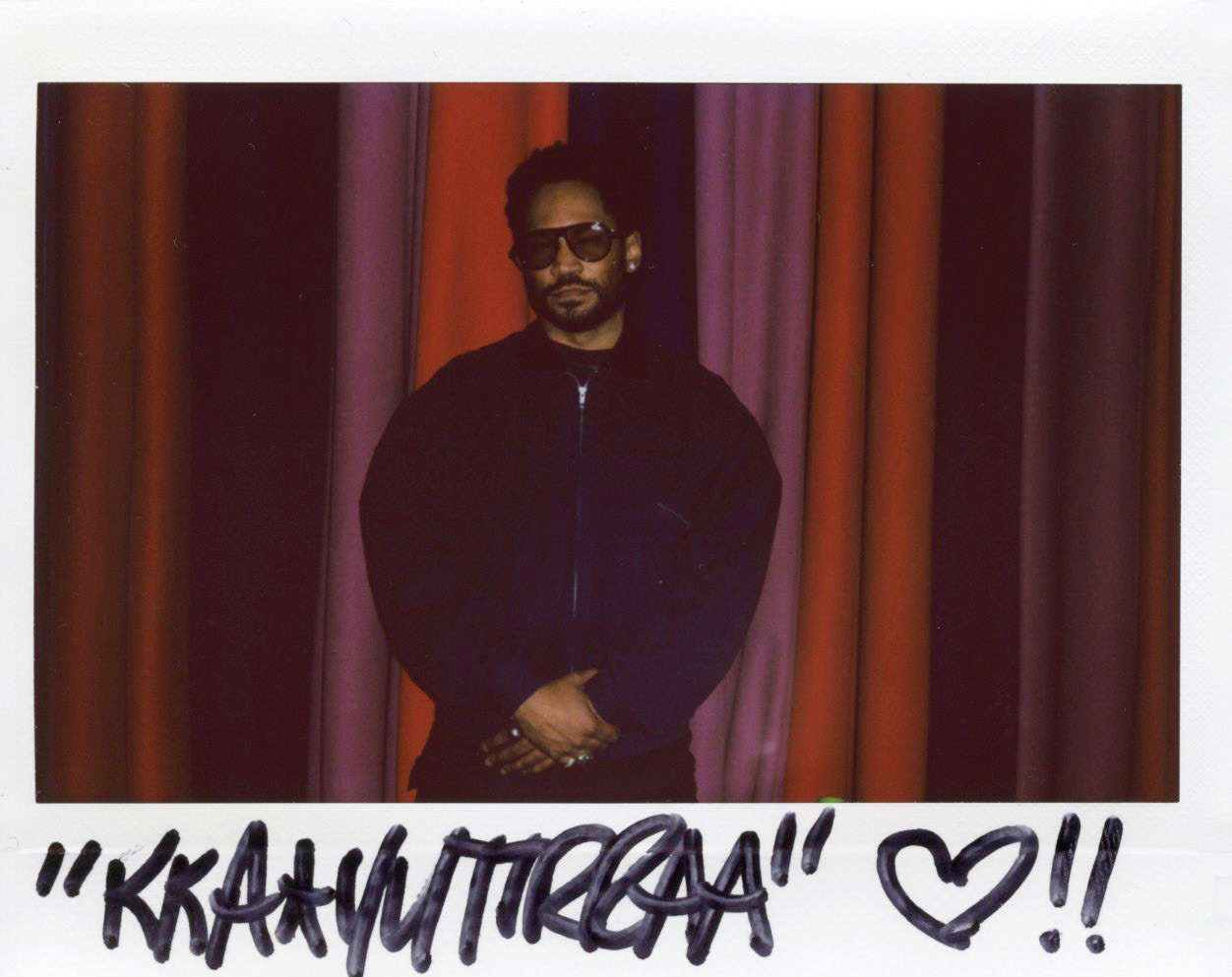 Kaytranada signed on Polaroid 