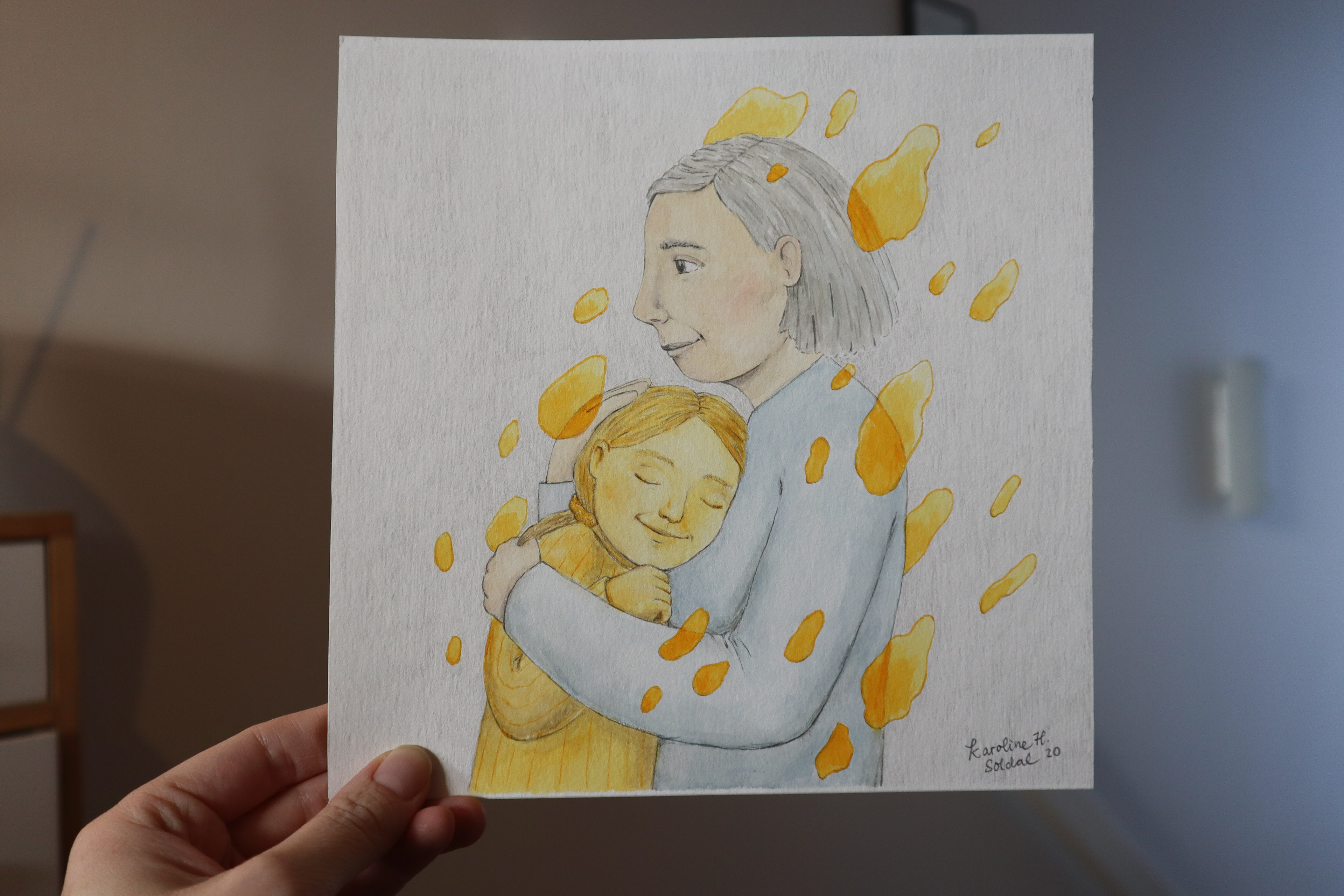 O-23 - “Hold meg nær”- 21,1x21 cm - Pris: 350 NOK