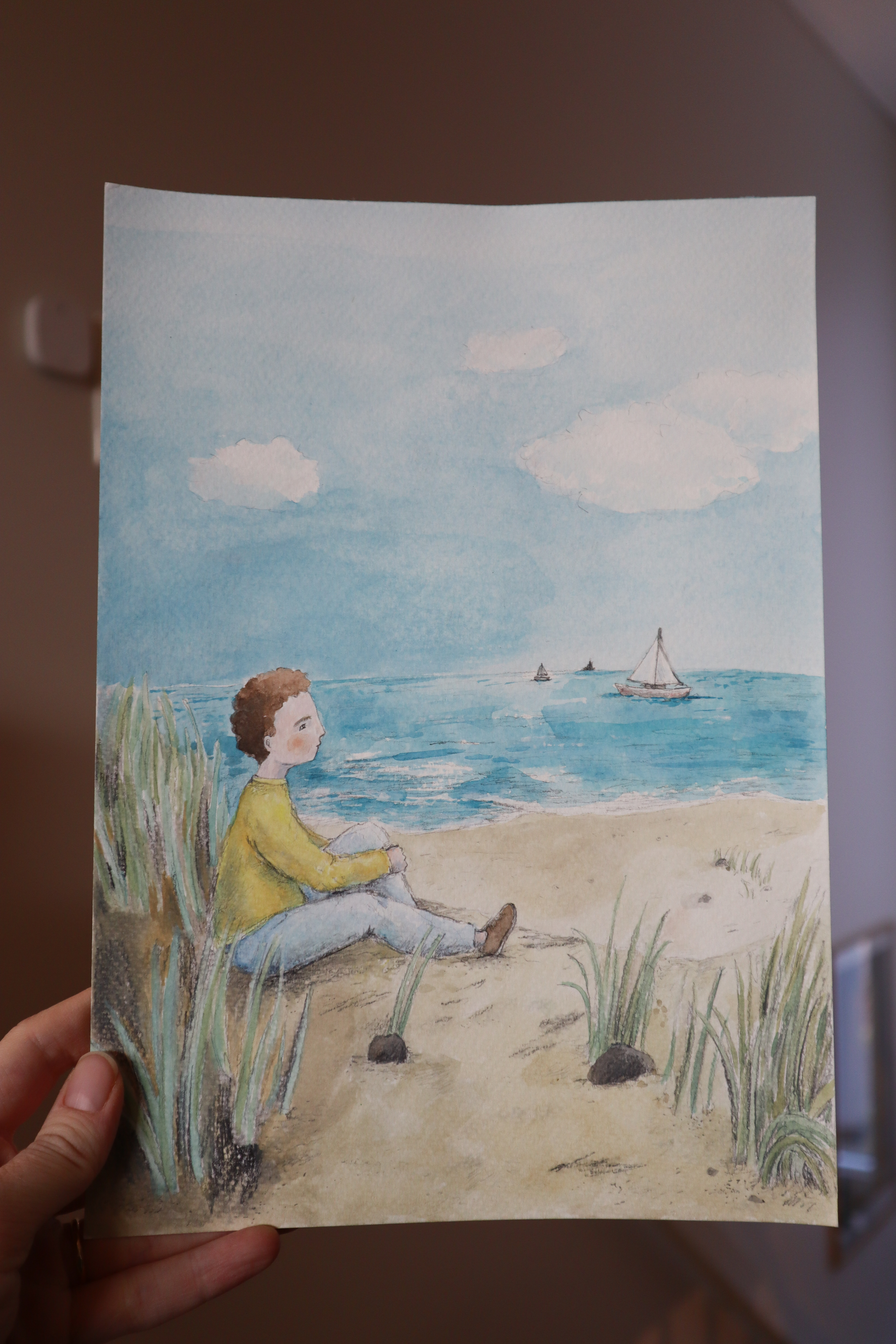 O-13 - “Ved havet” - A4 - Pris: 400 NOK