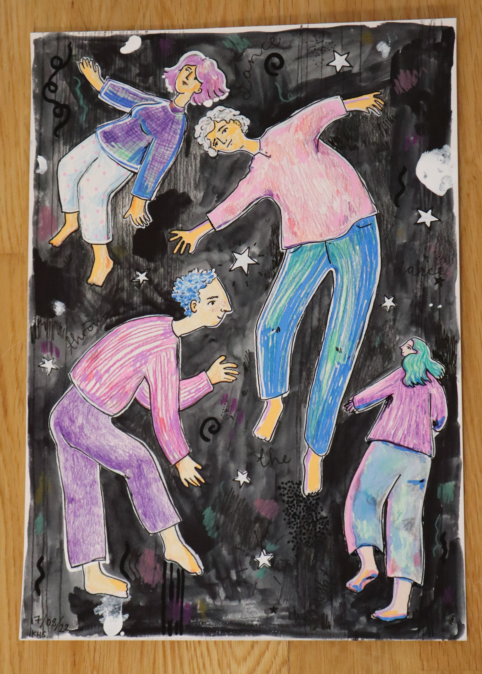 O-22 - “Dance through the night” - A4 - Pris: 250 NOK