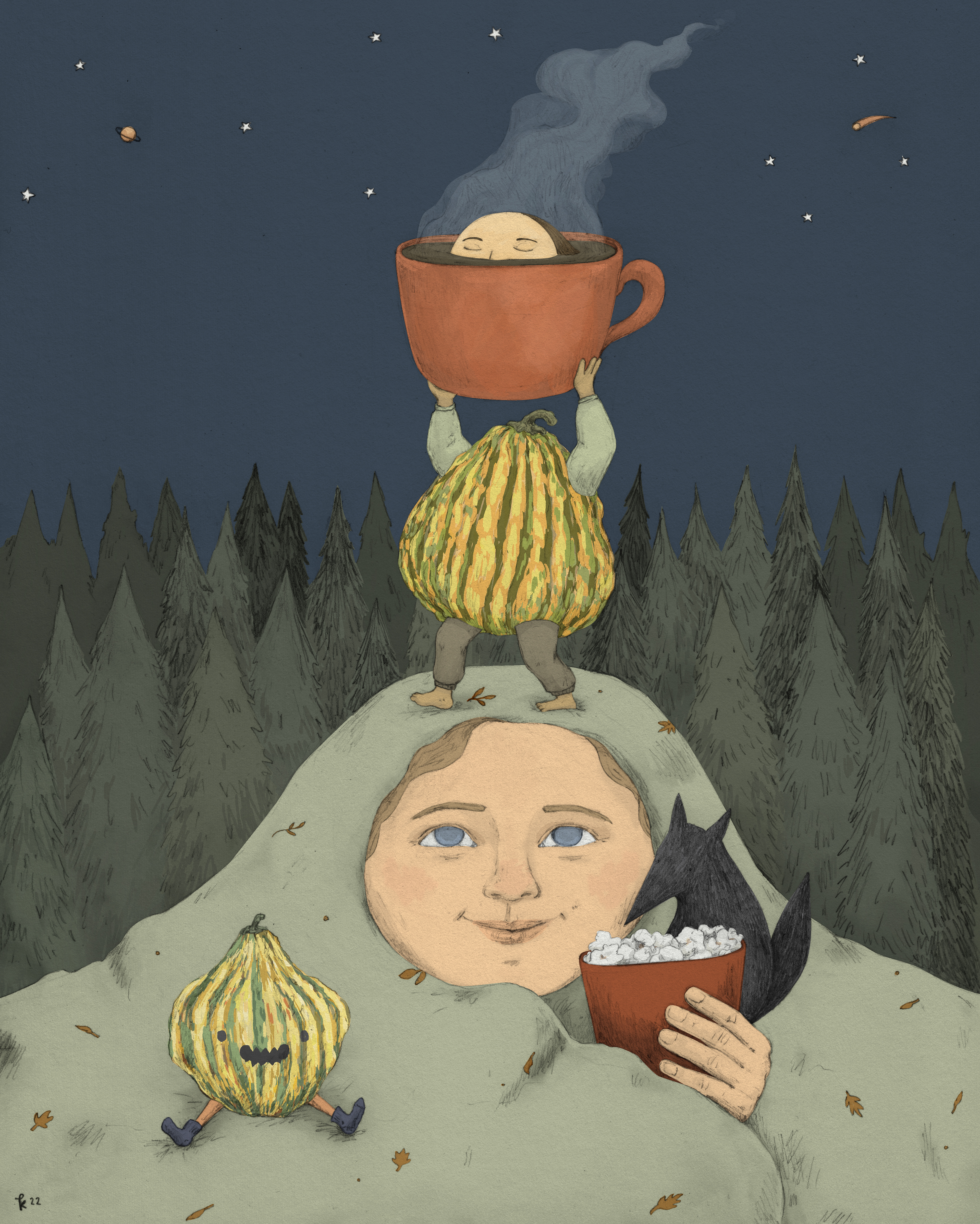 KP-17 - Høst - 30x40 - Pris: 600 NOK og 20x25 - opplag: 20 - Pris: 350 NOK 