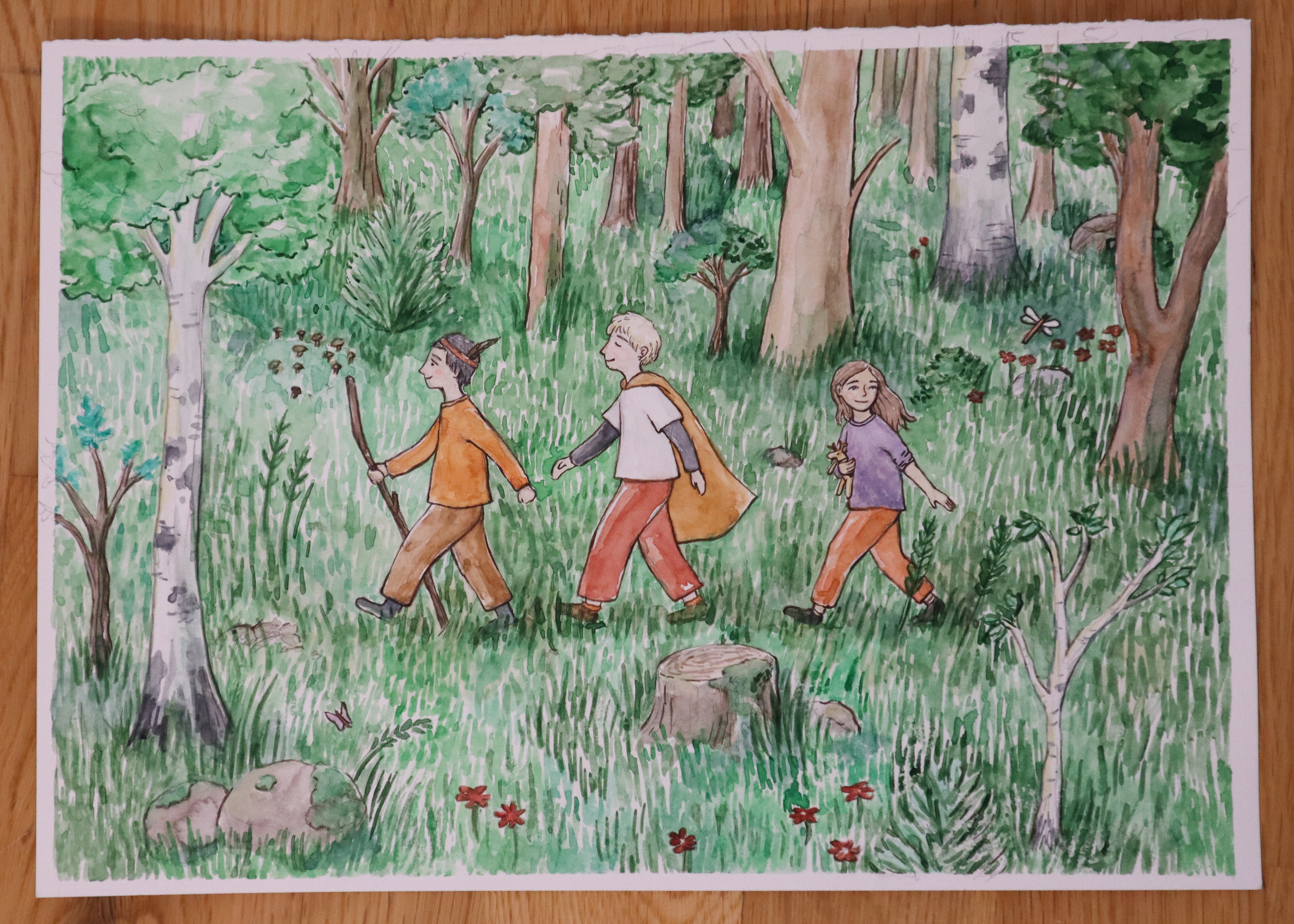 O-29 - “Tre små på eventyr” - A4 - Pris: 300 NOK