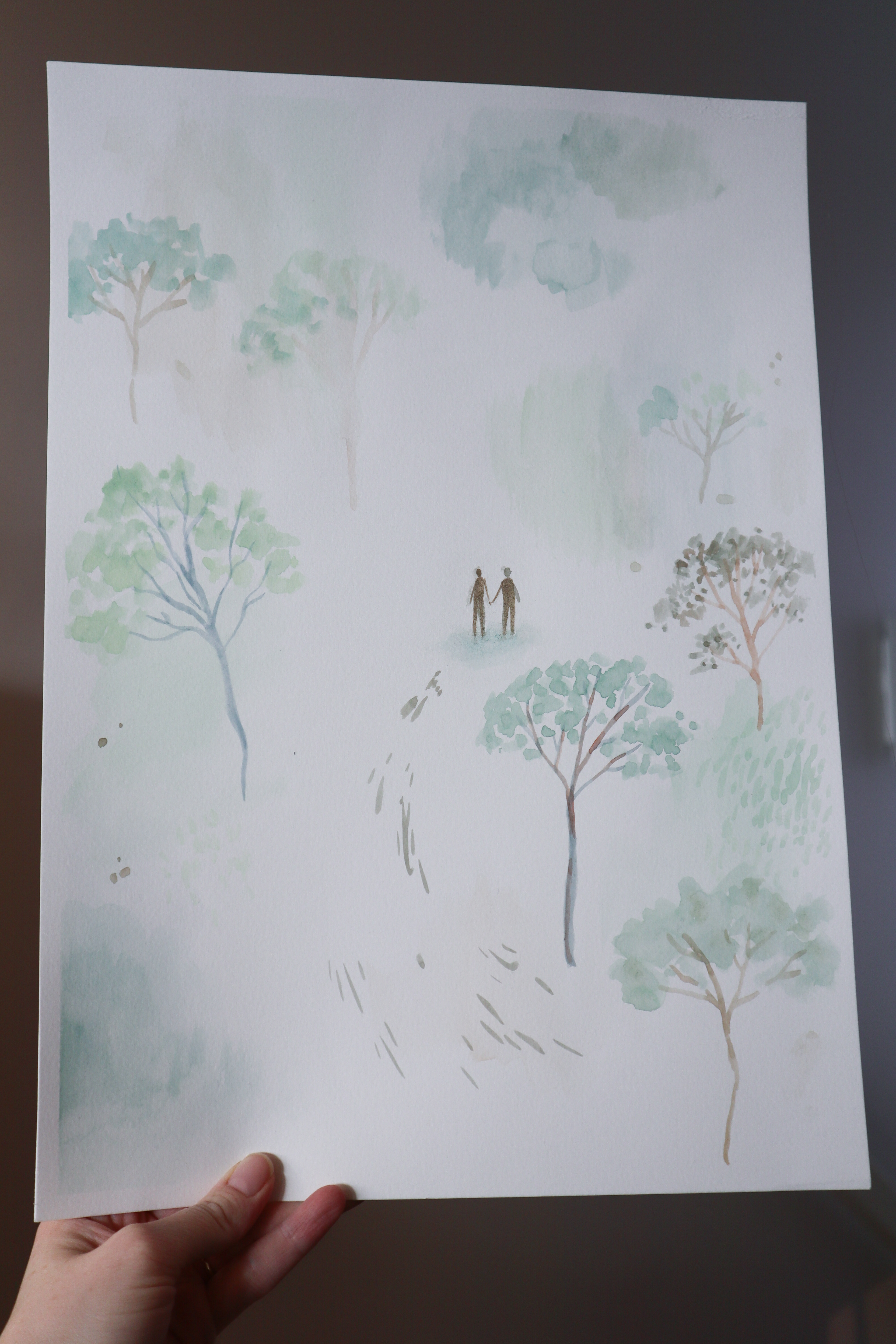 O-24 - “På en sti” - 29,7x42 / A3 cm - Pris: 450 NOK