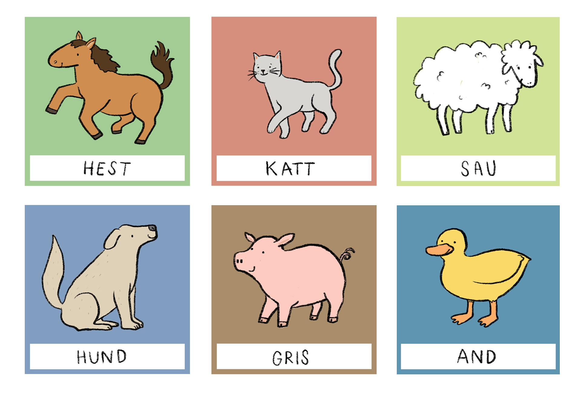 Dyreplakat for baby, 2024