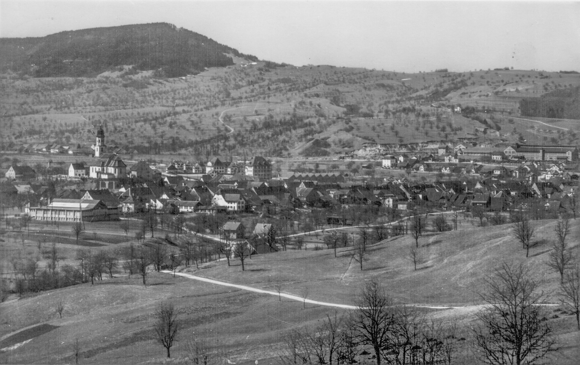 1932 Dorfansicht vom Frickberg