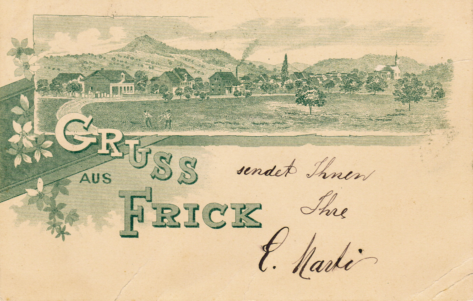 1898 Gruss aus Frick
