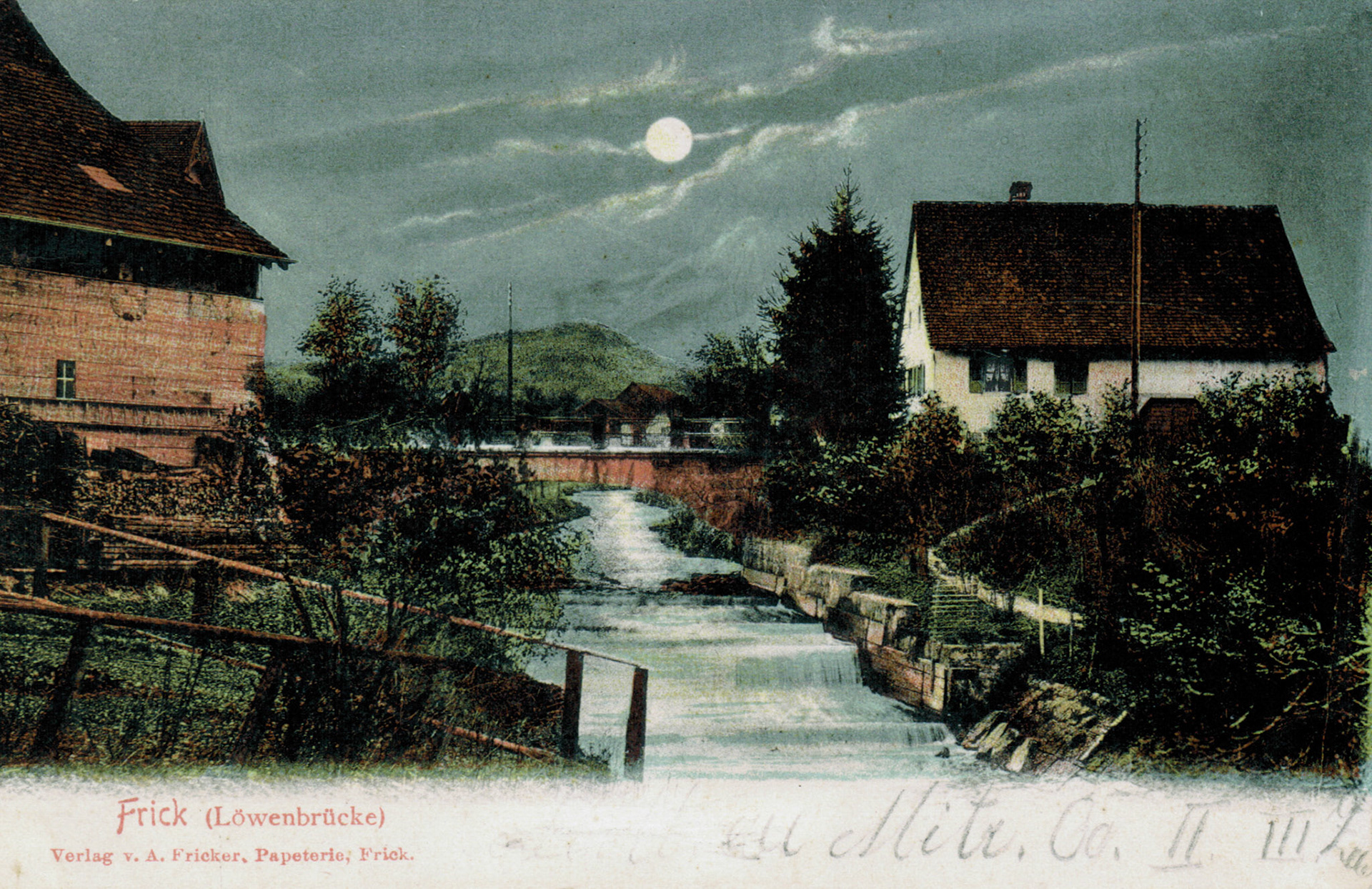 1906 Bruggbachbrücke bei Migros