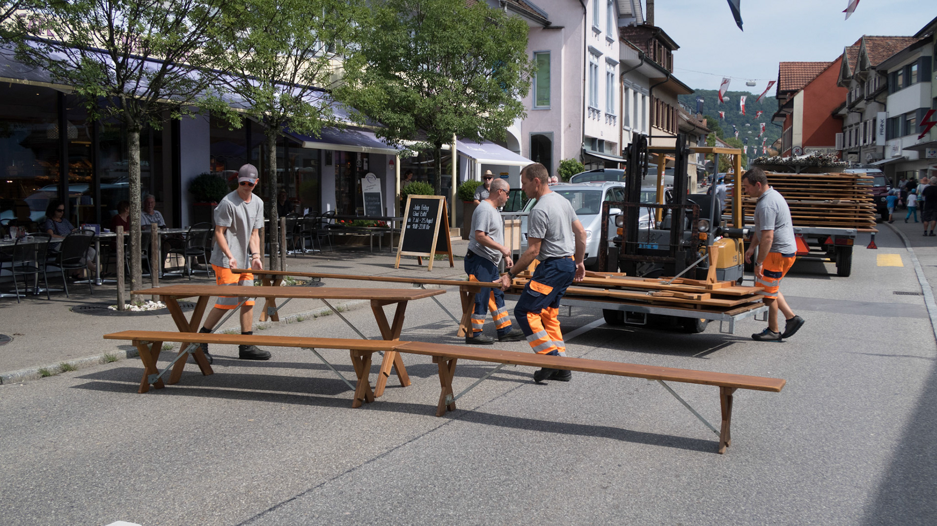 Vorbereitung Strassenfest