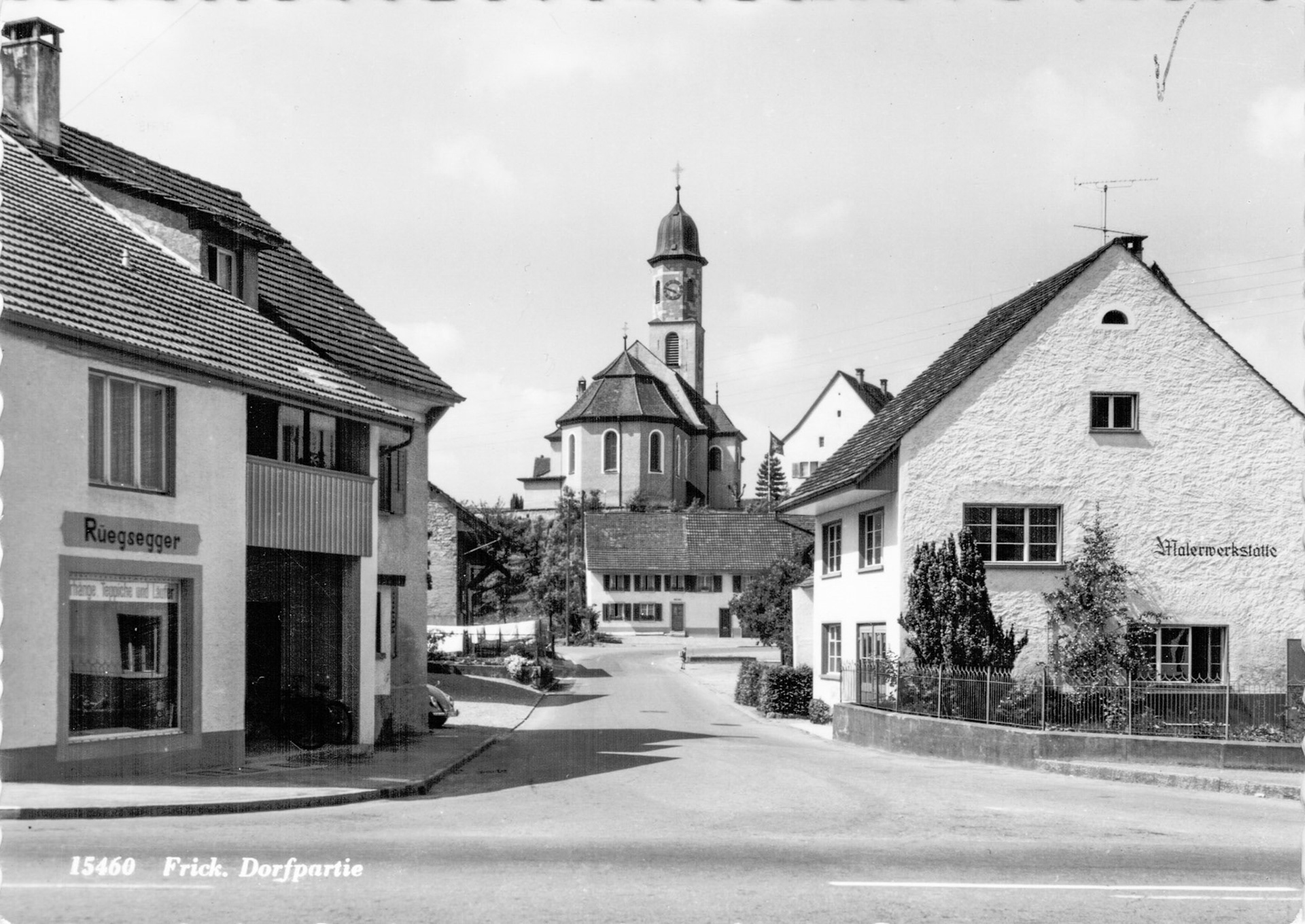 1969 kath. Kirche mit Geissgasse