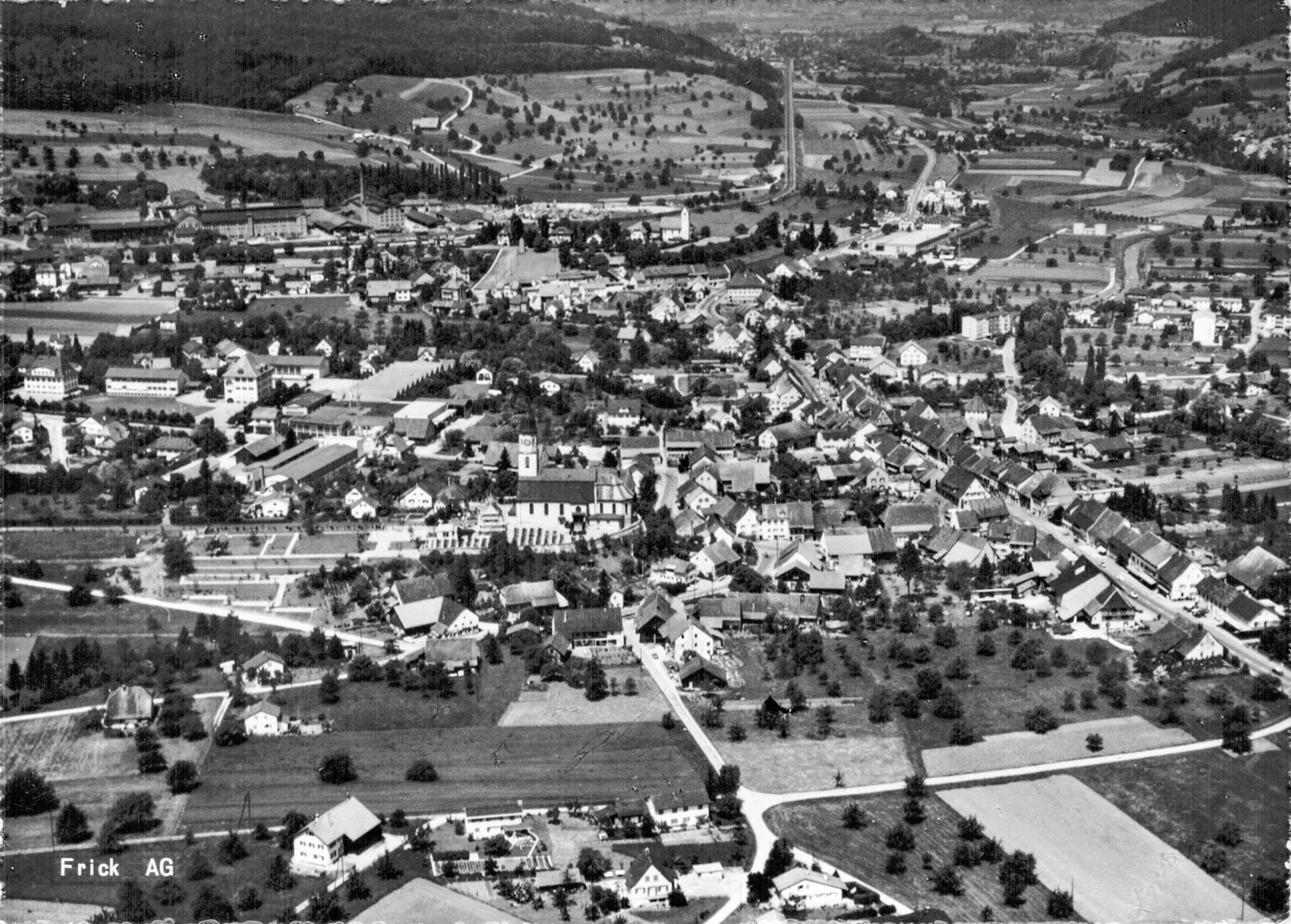 1967 Dorfansicht aus dem Flugzeug