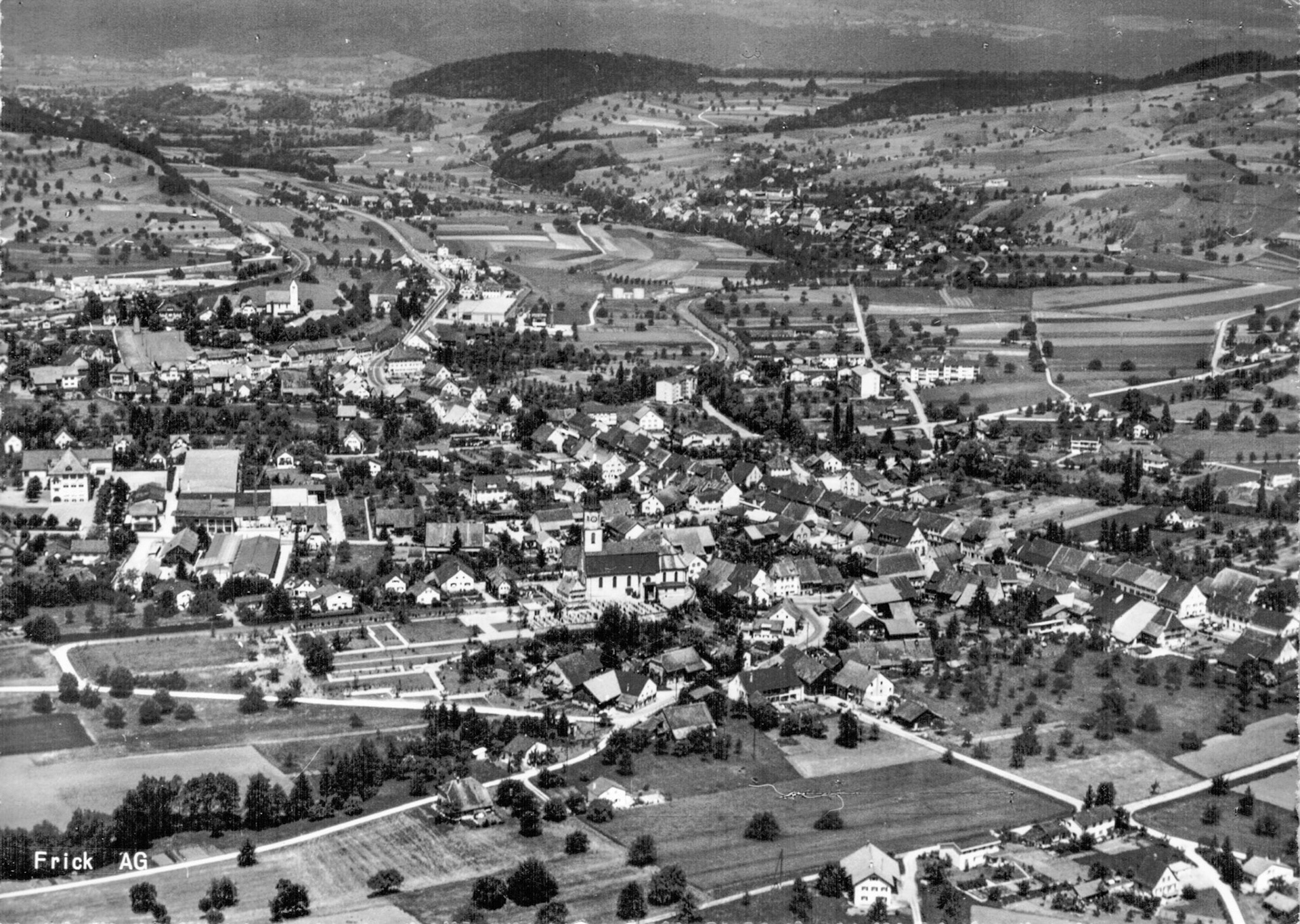 Dorfansicht 1967 aus der Luft