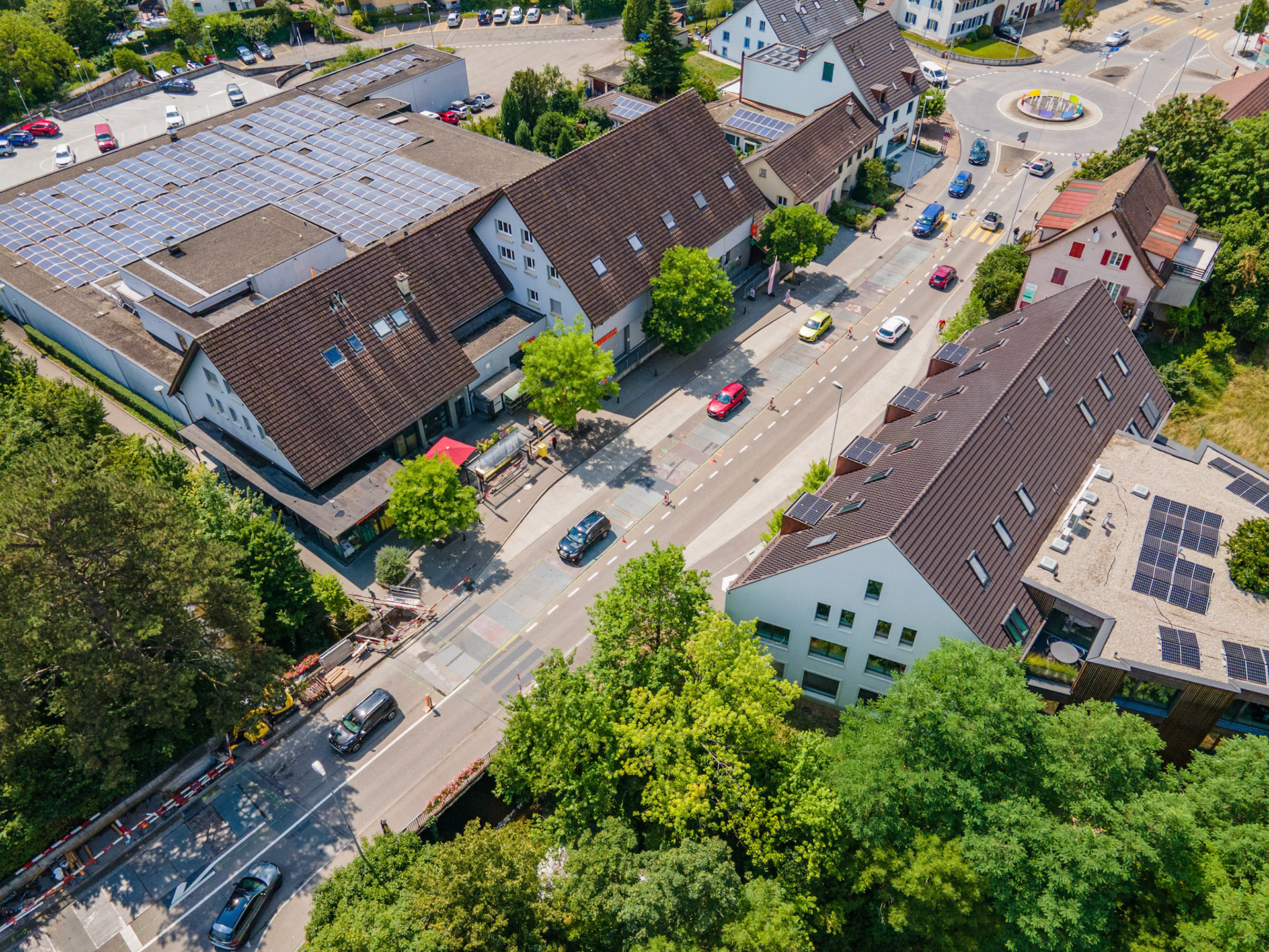 Bauarbeiten IWB Fernwärme