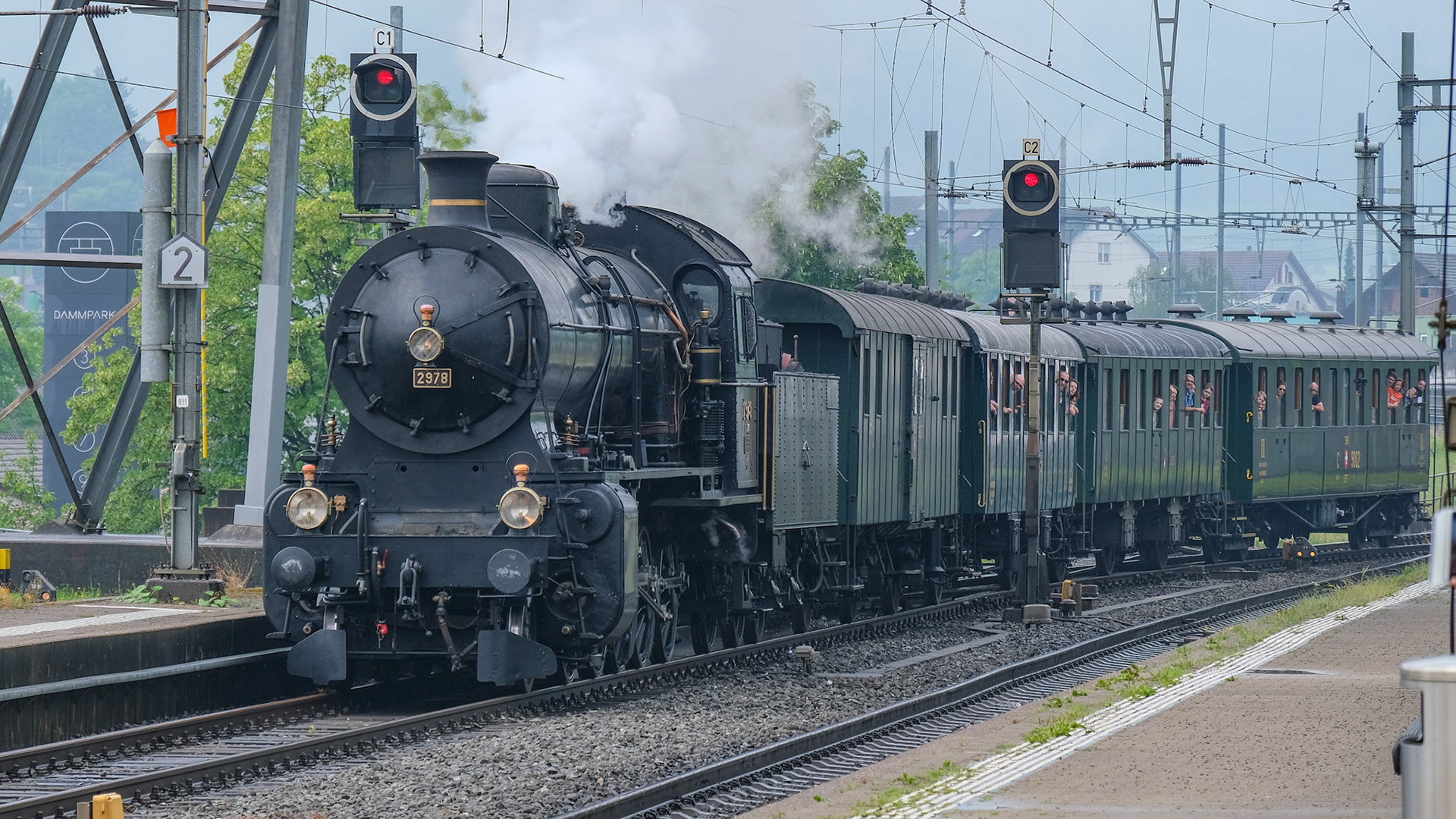 Dampfzug in Frick