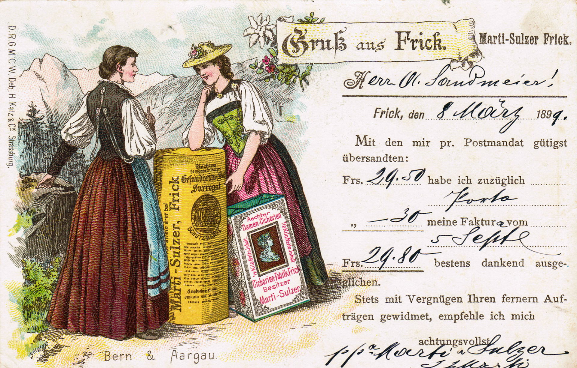 1899 Gruss aus Frick