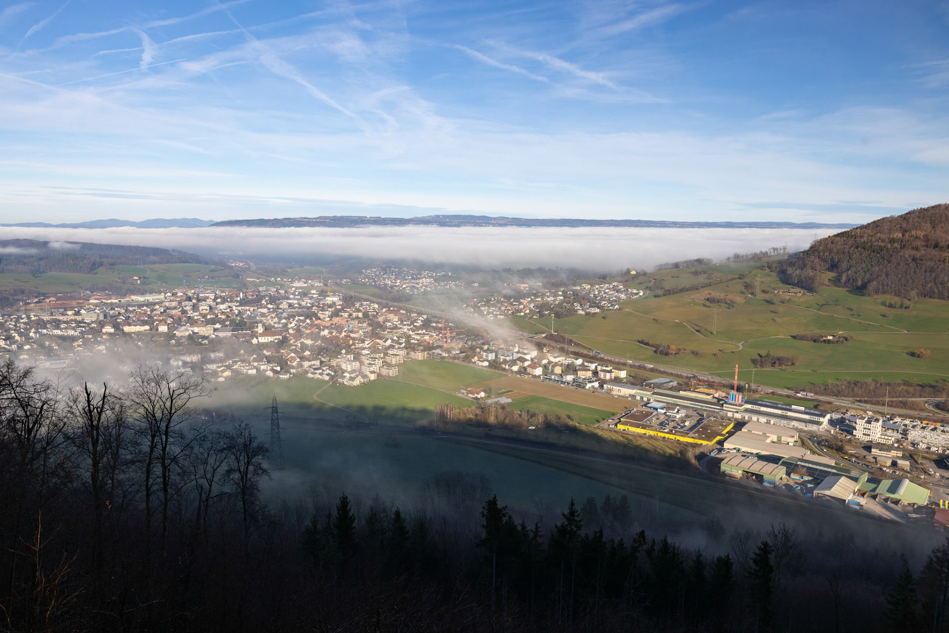 Nebelmeer über Frick