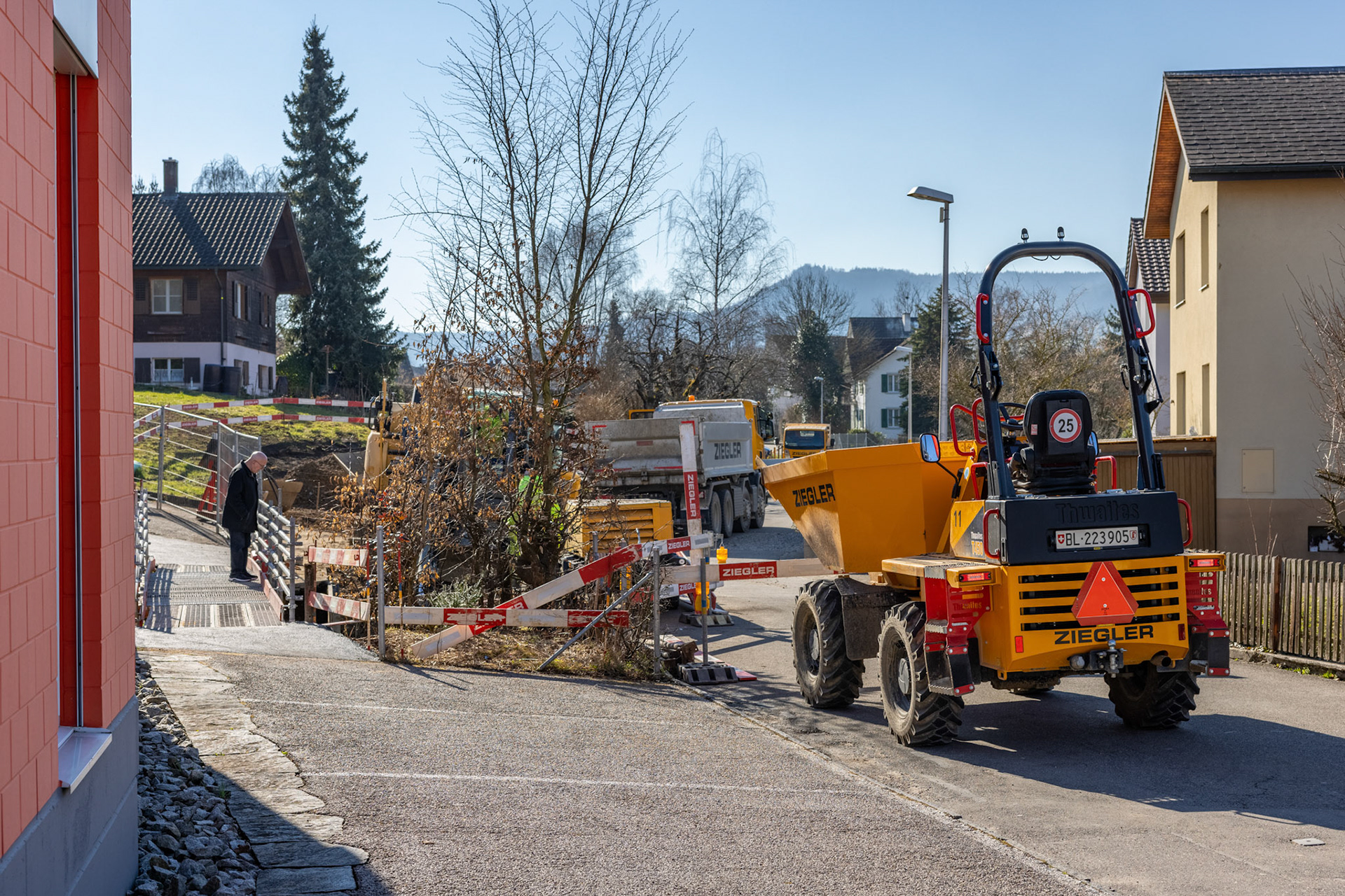 prov. Fussgängerweg Zwidellen