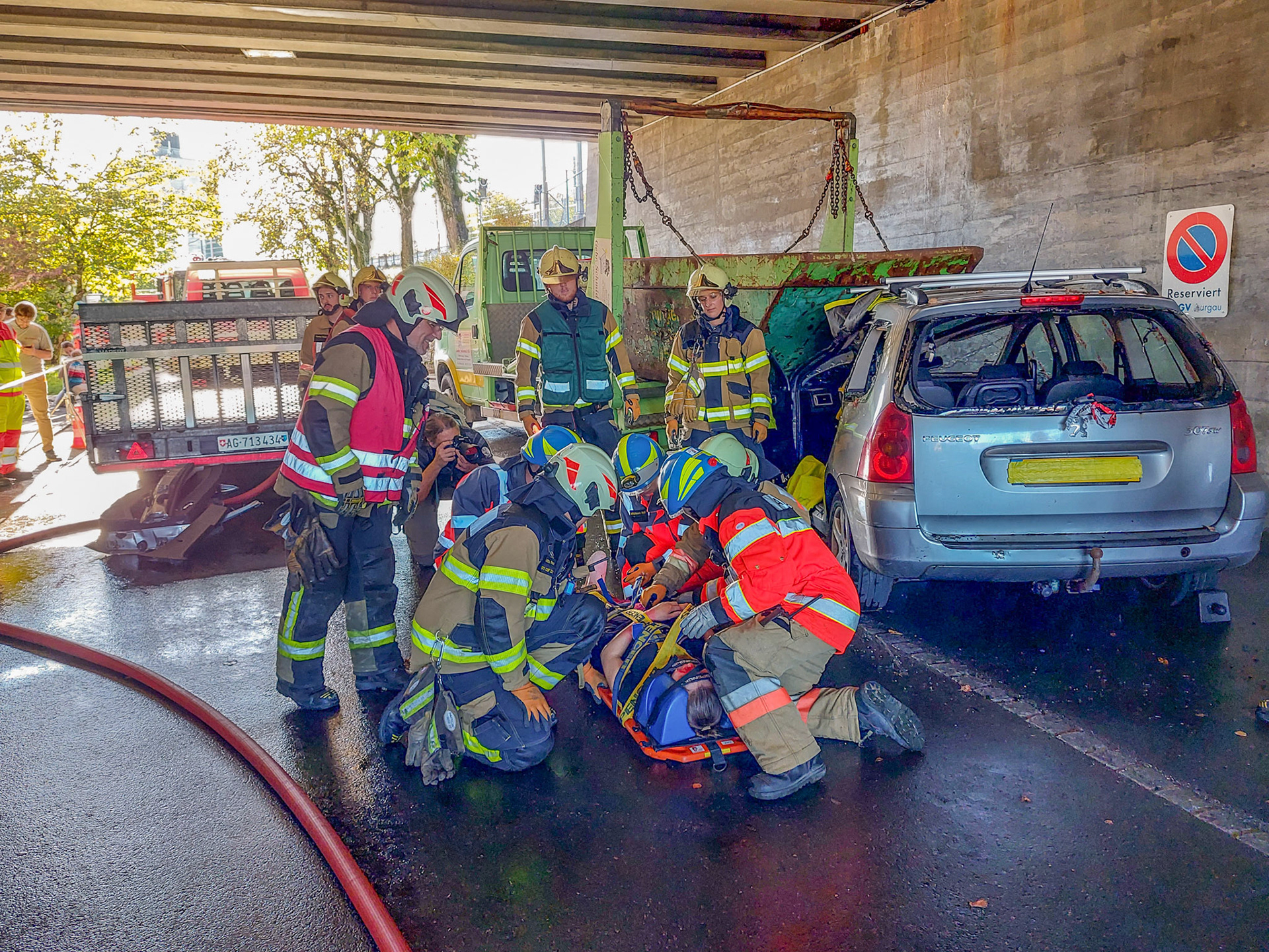 Feuerwehrendprobe Stützpunktfeuerwehr Frick