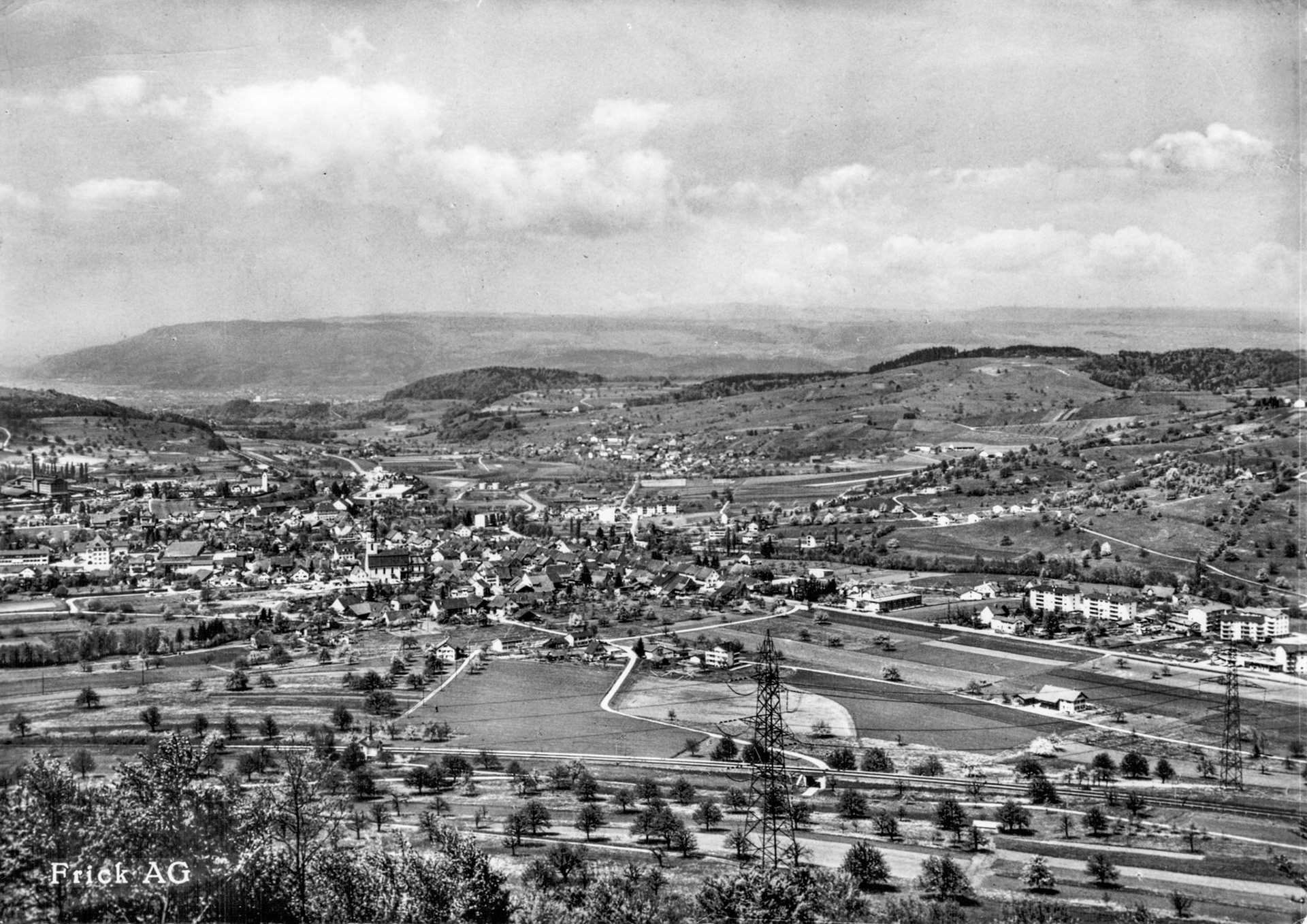 1958 Dorfansicht vom Kornberg