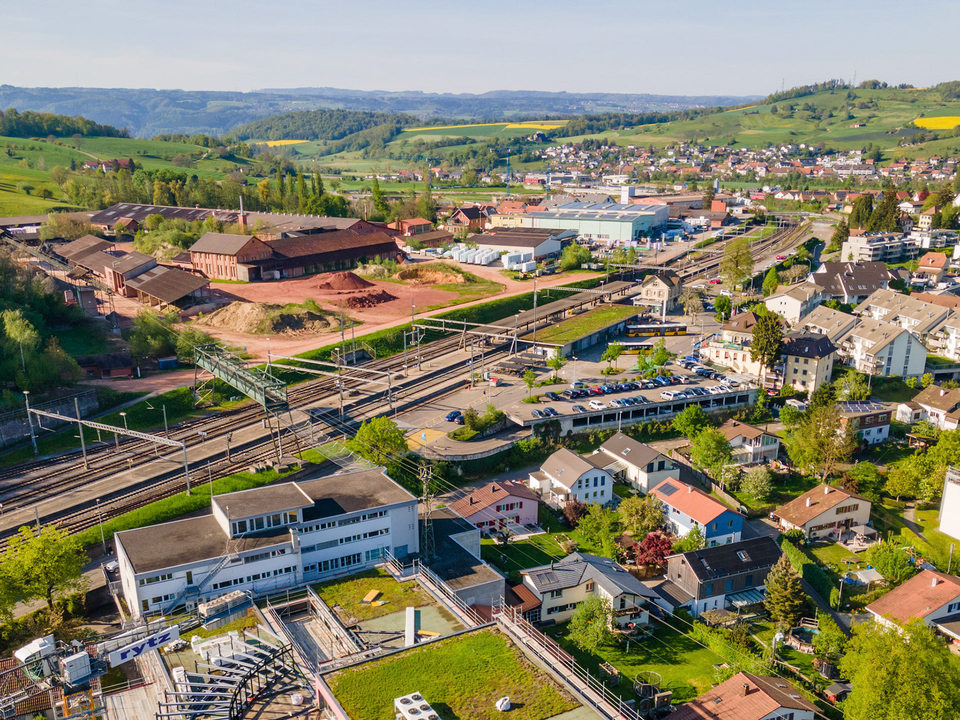 Bahnhof mit Ziegeleiareal