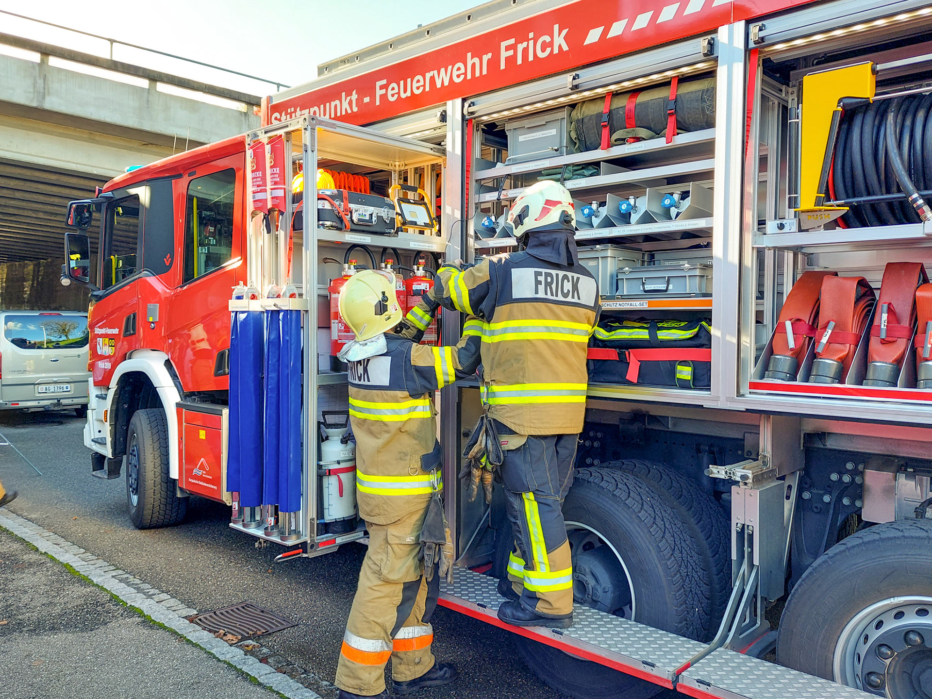 Feuerwehrendprobe Stützpunktfeuerwehr Frick