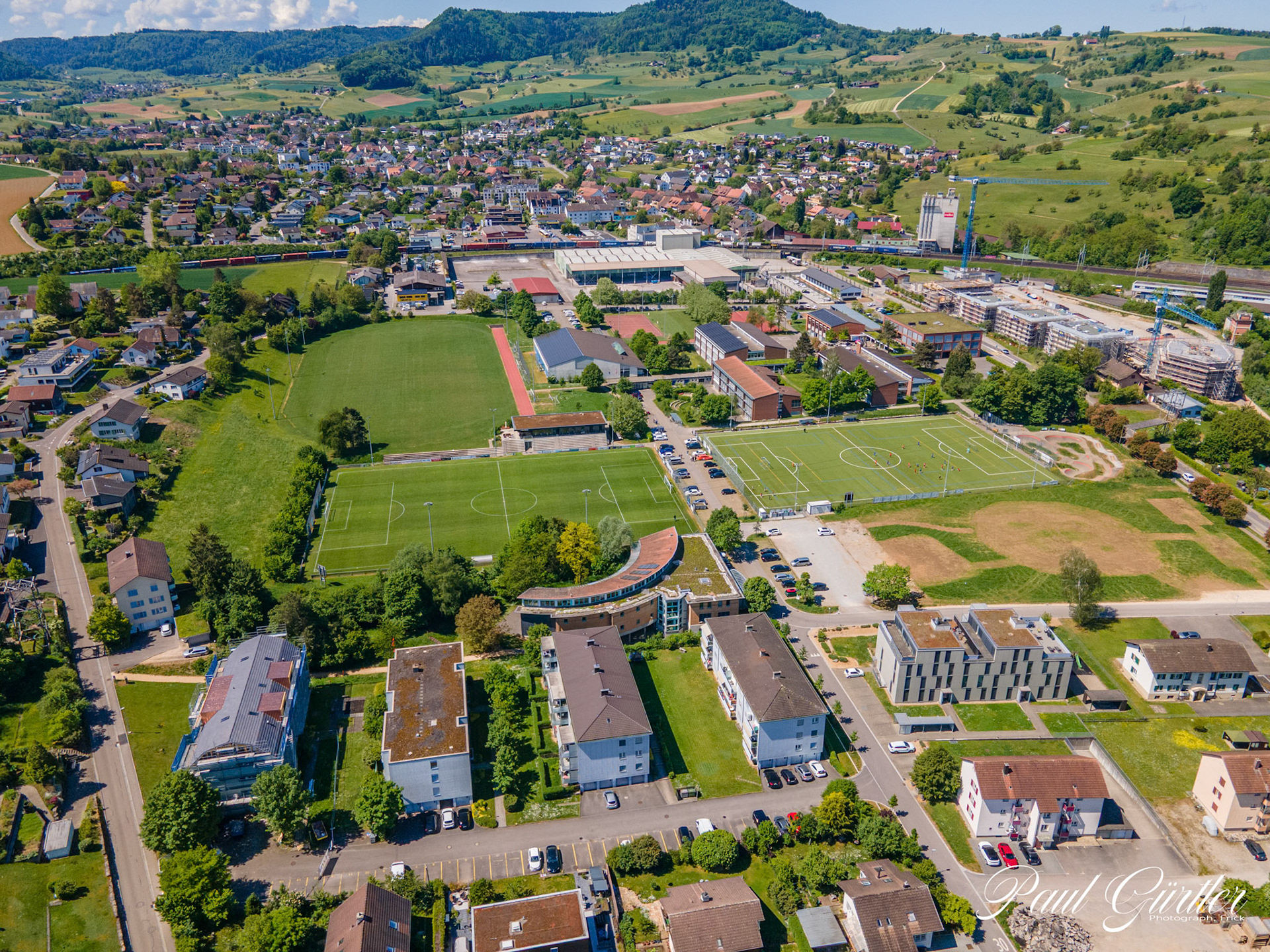 Dorfansicht Drohne