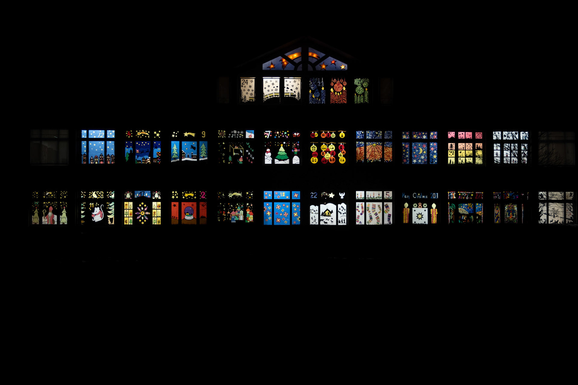 Adventskalender Schule Dorf