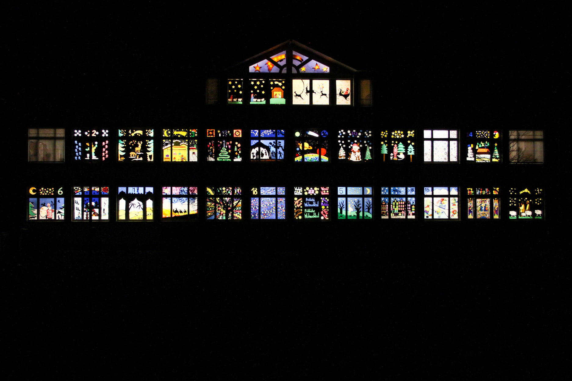 Adventkalender Schule Dorf