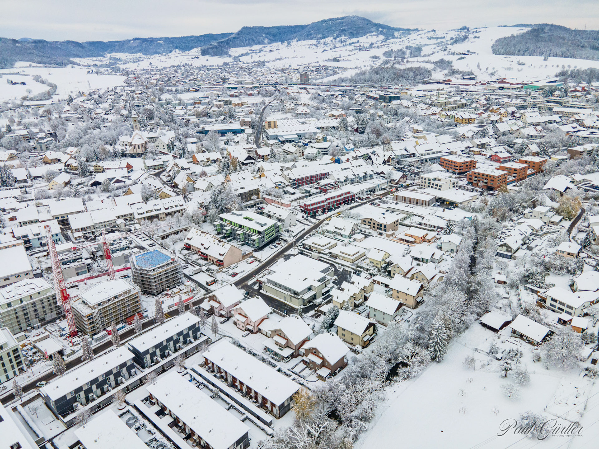Mitteldorf im Schnee