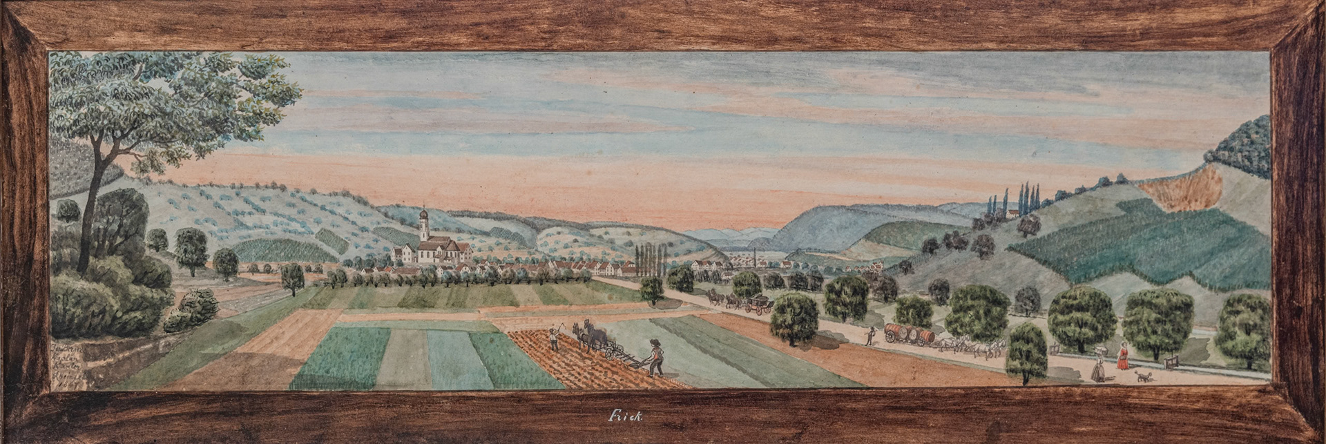 Dorfansicht 1847 von Joseph Berger