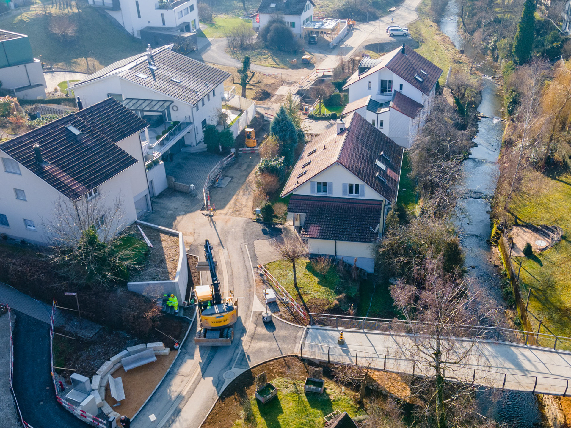Zwidellen Strassenbau