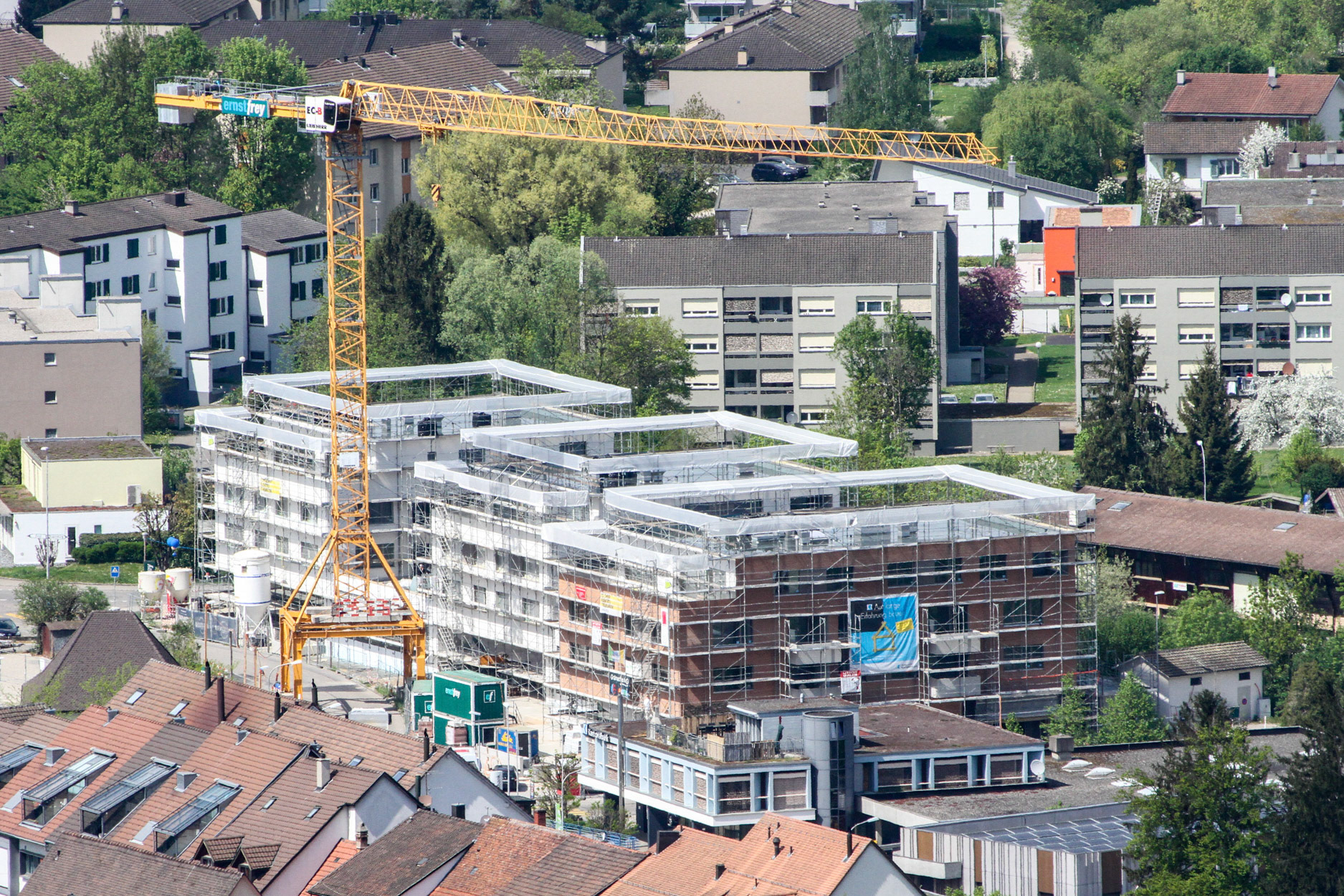 Überbauung Kastanienallee (Drohne)