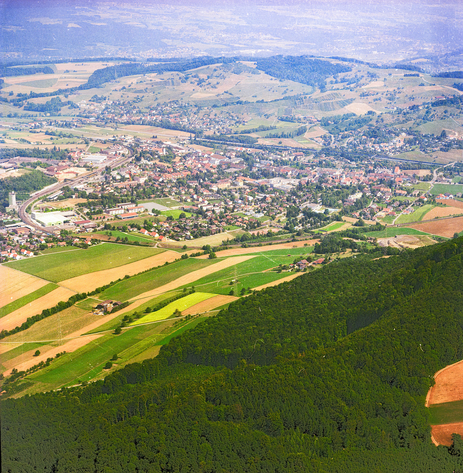 Flugaufnahme Dorf Frick 2003