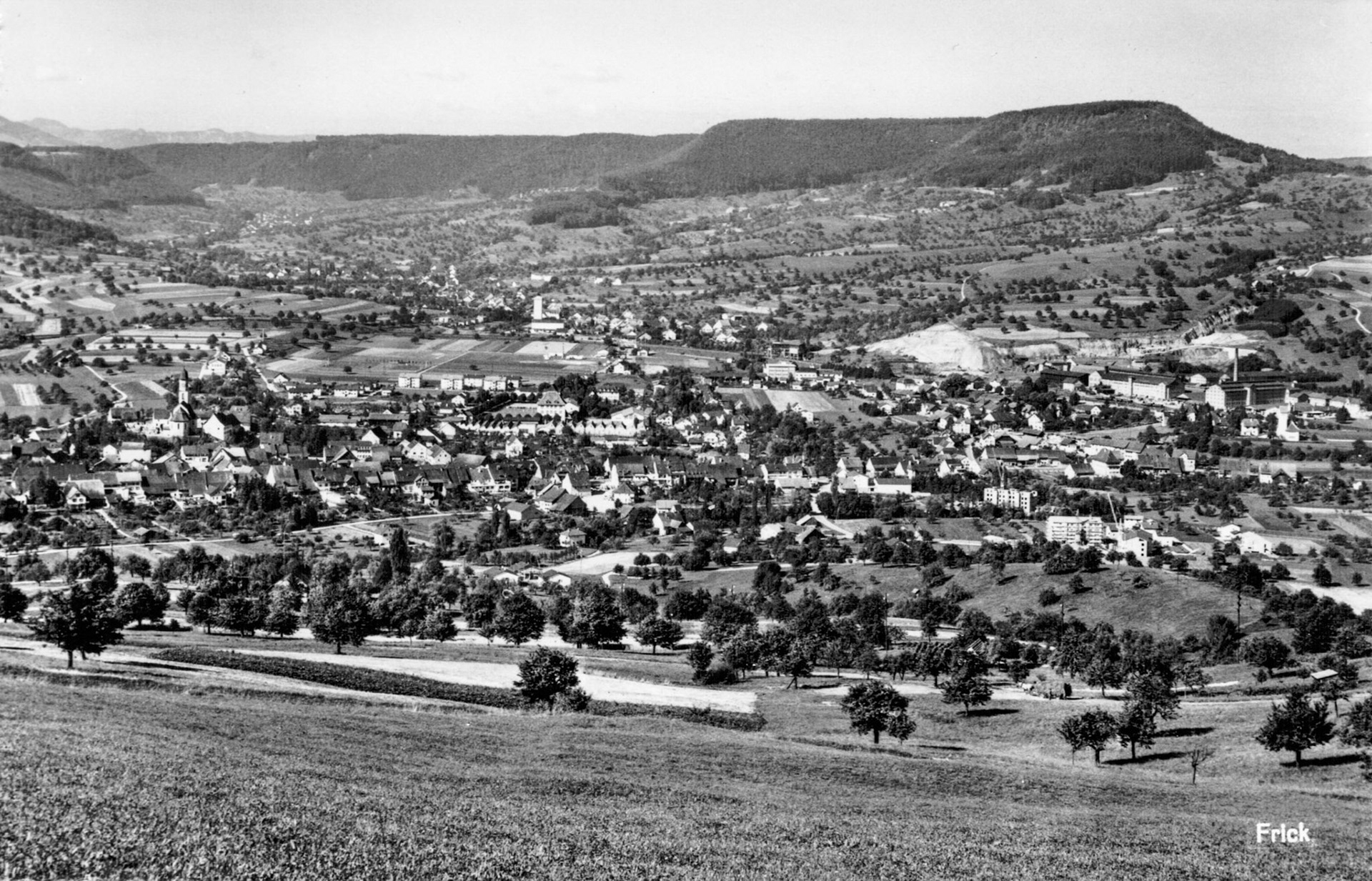 1962 Dorfansicht vom Frickberg